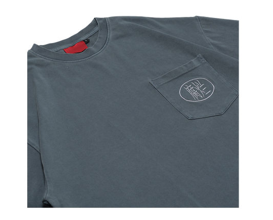"Fulan" Pocket Tee Blue - BEV C multi label store