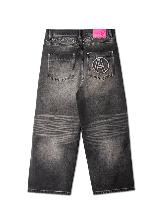 COWBOY WASHED PERFECT JEANS BLACK - BEV C multi label store