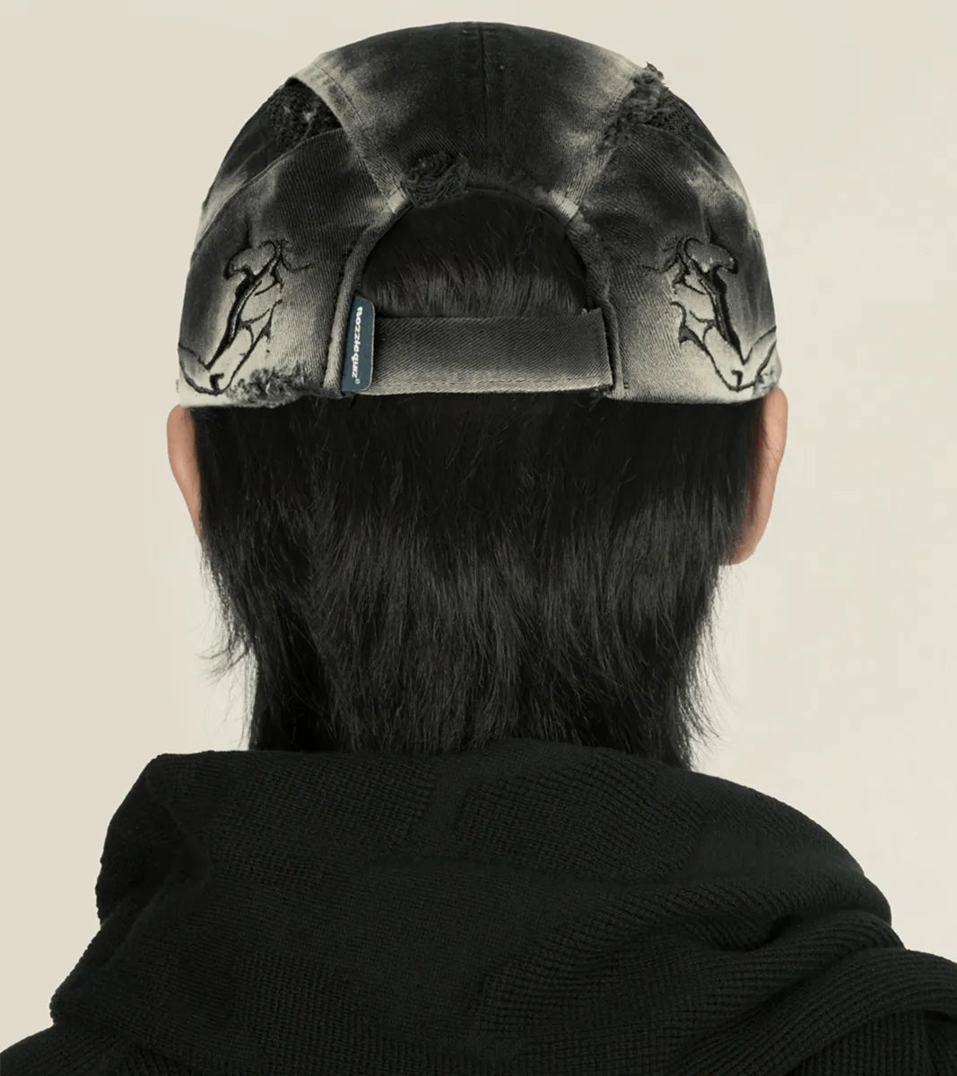 Washed Black - Microclimate Damaged Cap - BEV C multi label store