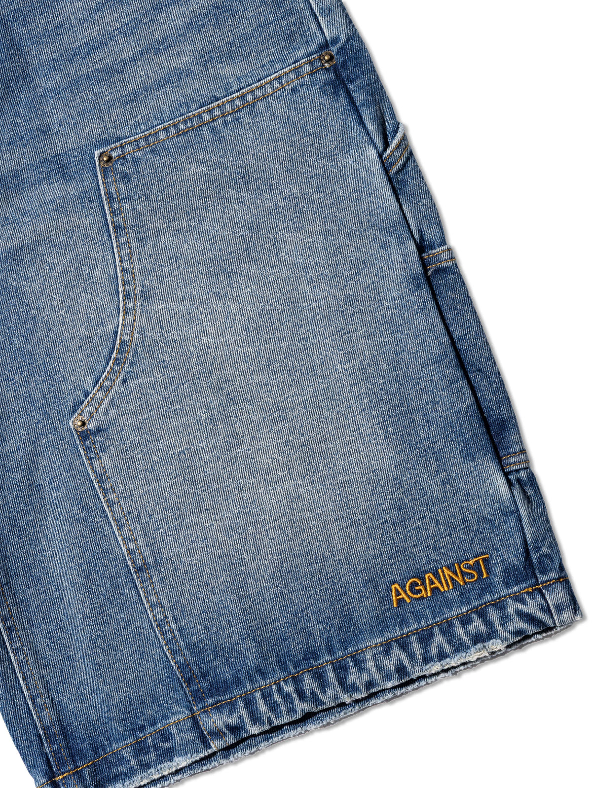 D. KNEE MONEY SHORTS DENIM BLUE