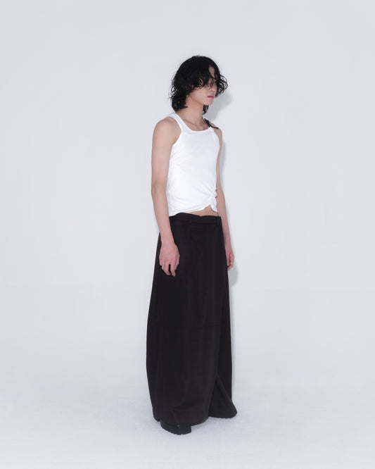 Dudu Overwrap Pants in Dark Brown - BEV C multi label store