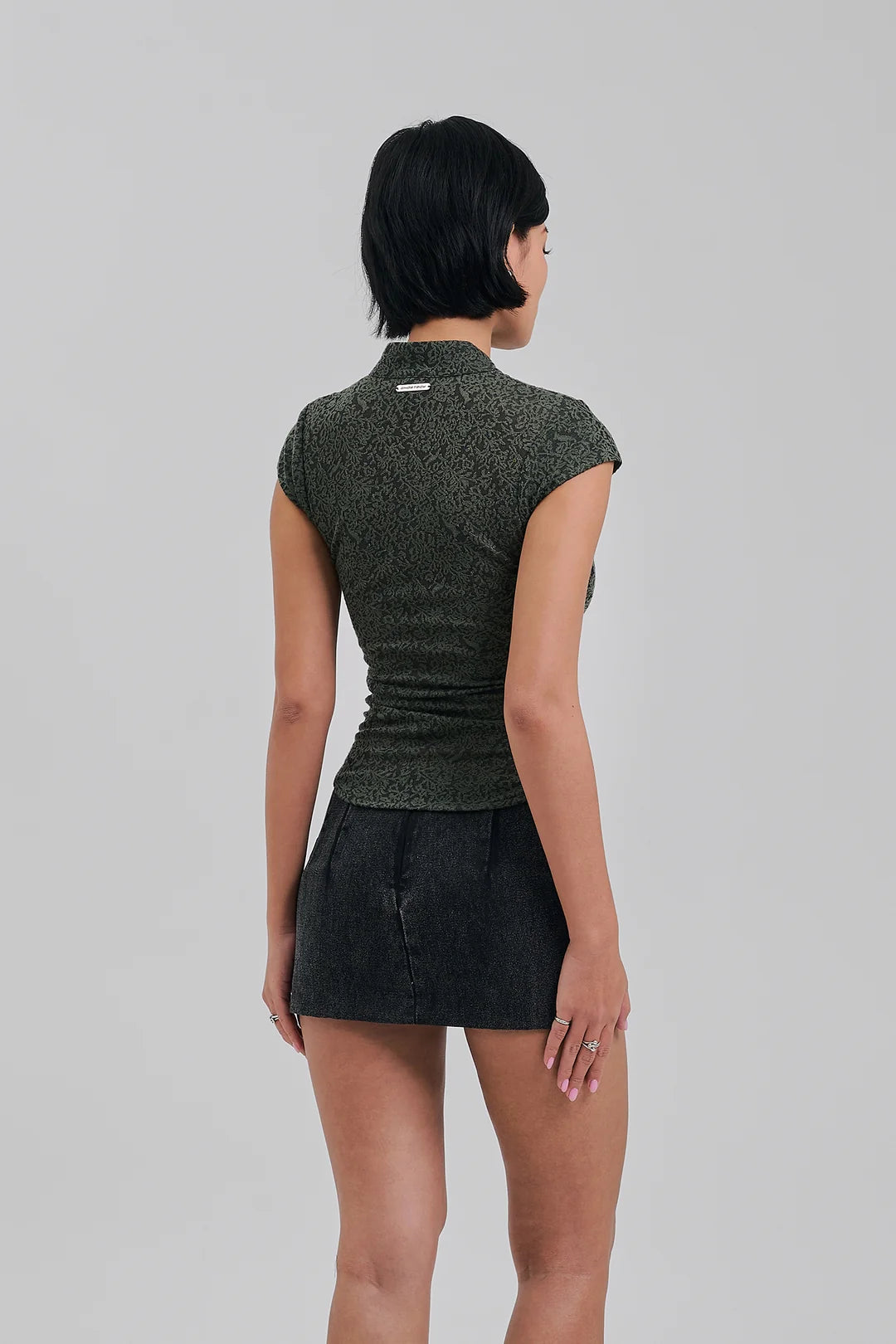 AMITY LACE TOP OLIVE