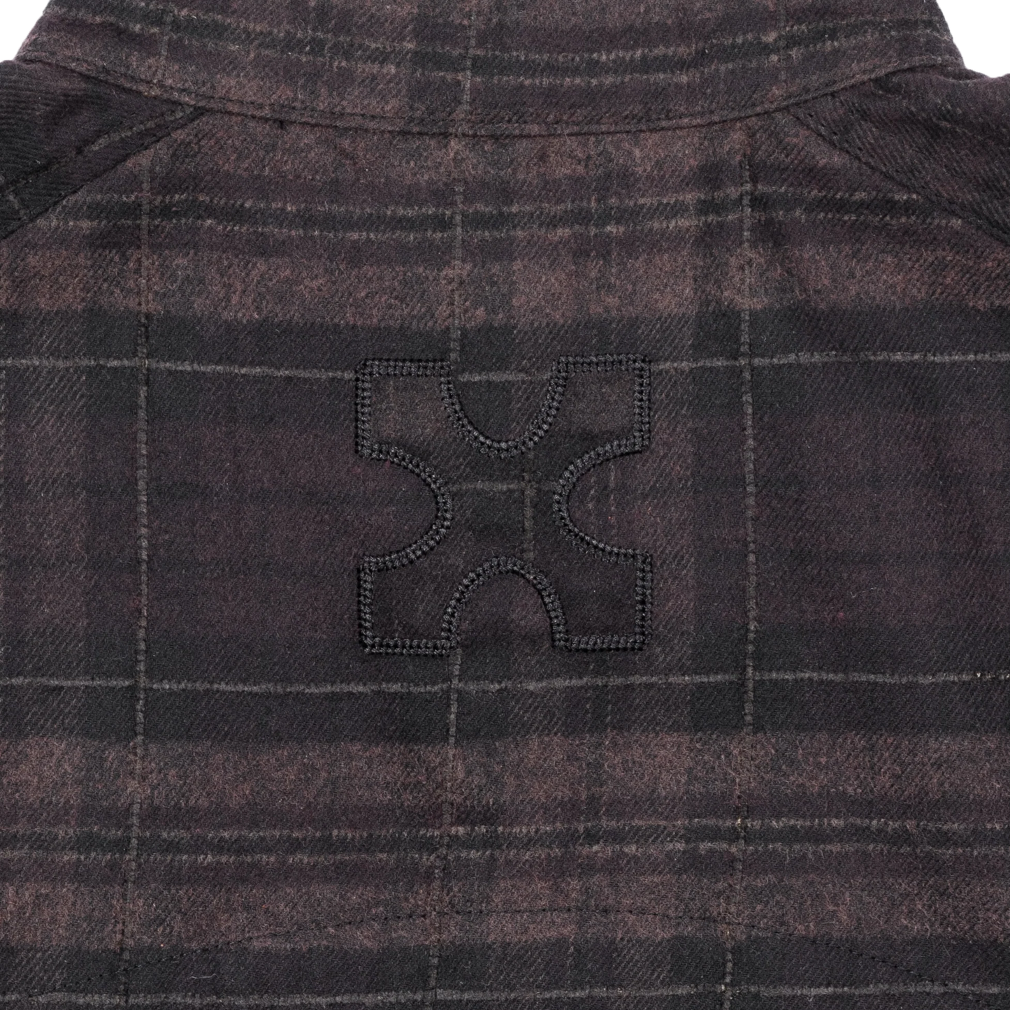 MANDARIN BACK PLEATED SHIRT - FLANNEL - BEV C multi label store
