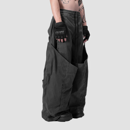 DOUBLE LAYER PANTS - GREY - BEV C multi label store
