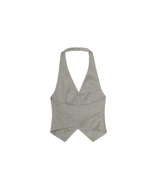 N E O VOL.2_CH.2 PINSTRIPE VEST - LIGHT GREY - BEV C multi label store