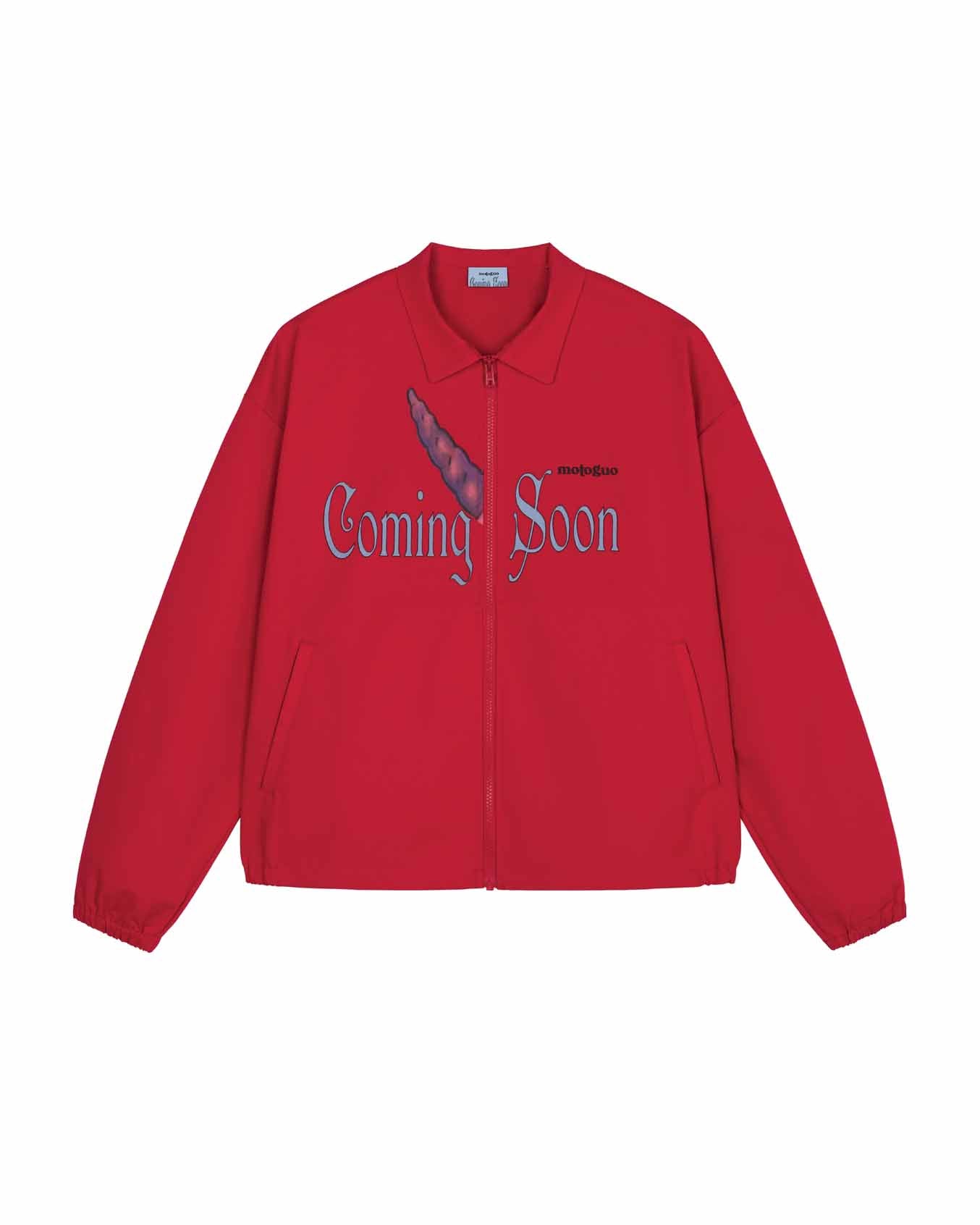 Coming Soon Track Jacket (Red) - BEV C multi label store