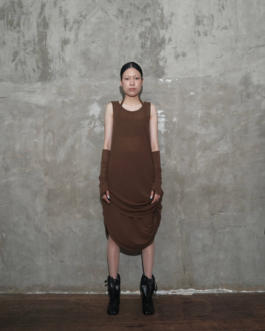 U Dress in Dark Brown - BEV C multi label store