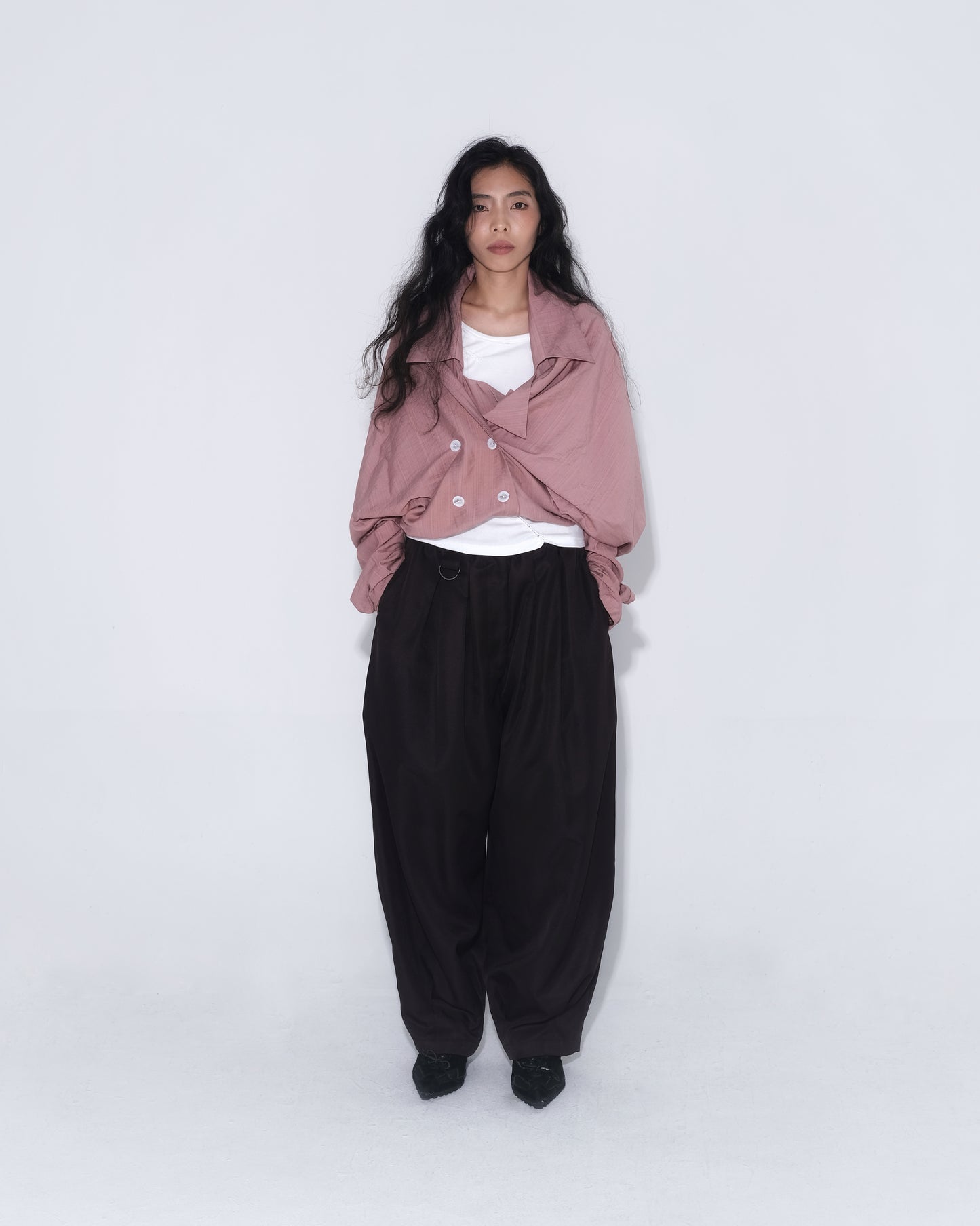 Saiyan Jacket Blazer in Pink - BEV C multi label store