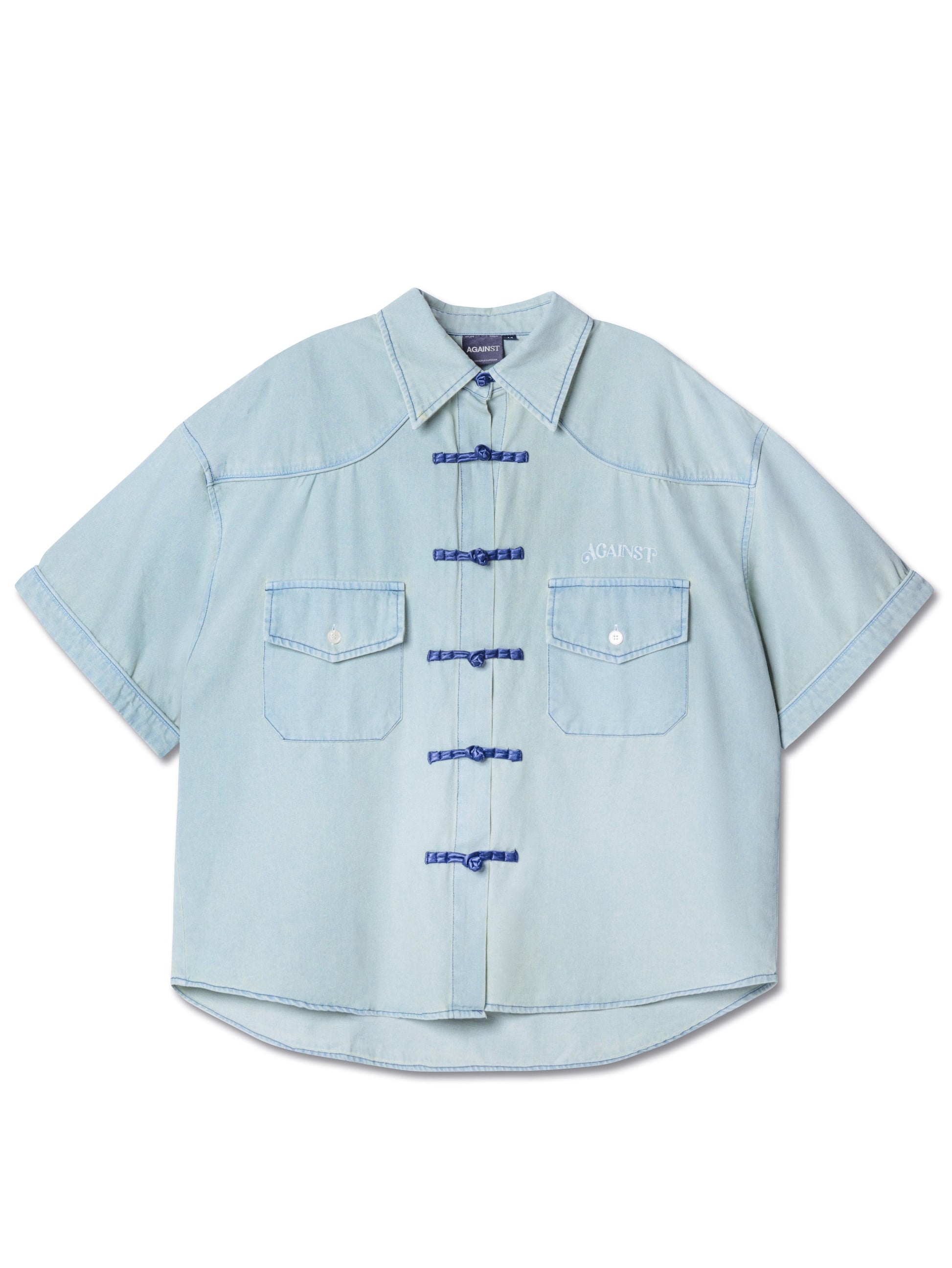 WESTERN ORIENTAL CHAPO SHIRT LIGHT BLUE - BEV C multi label store