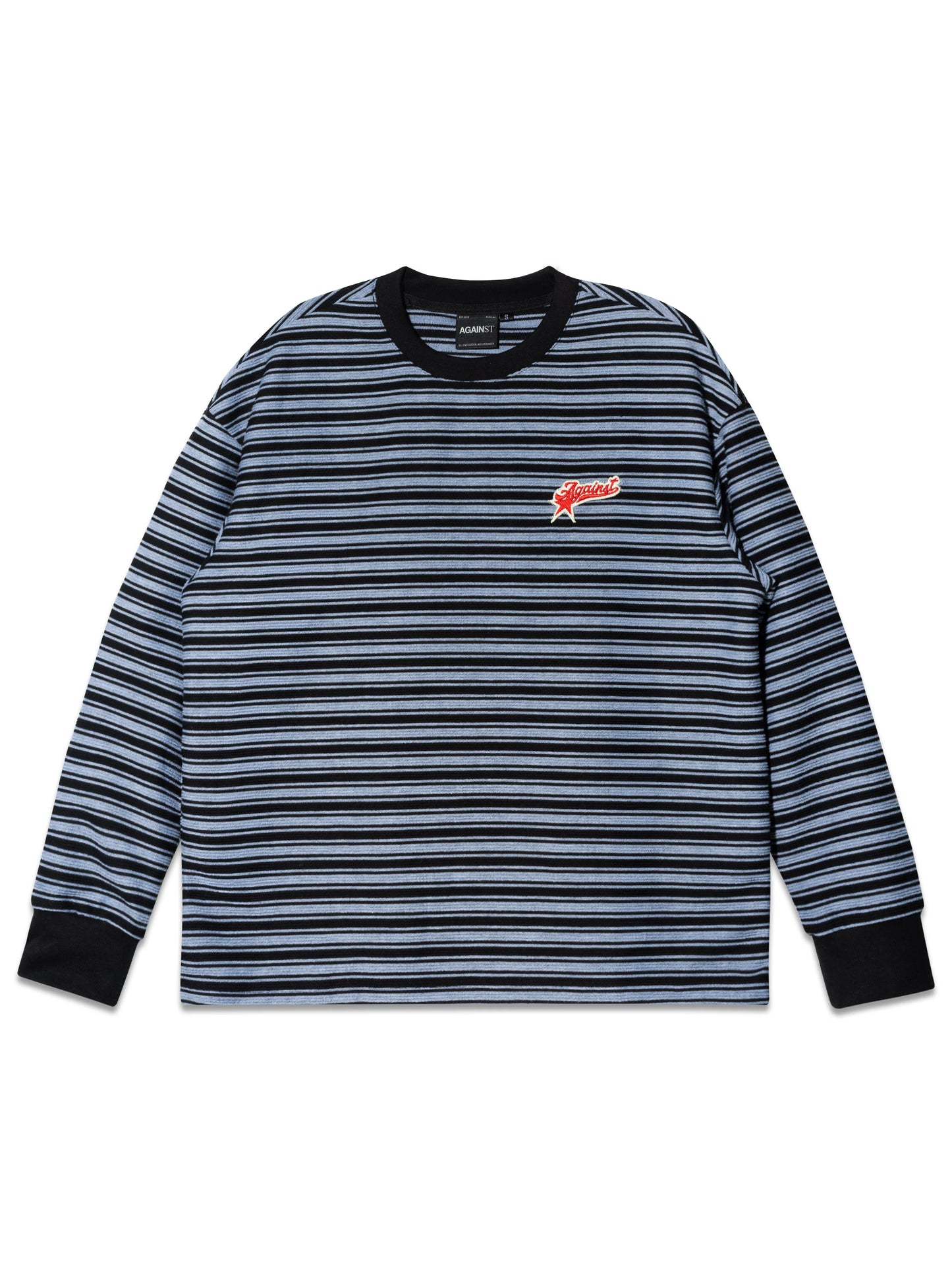 STRIPE STAR LOUNGE TEE BLUE BLACK - BEV C multi label store