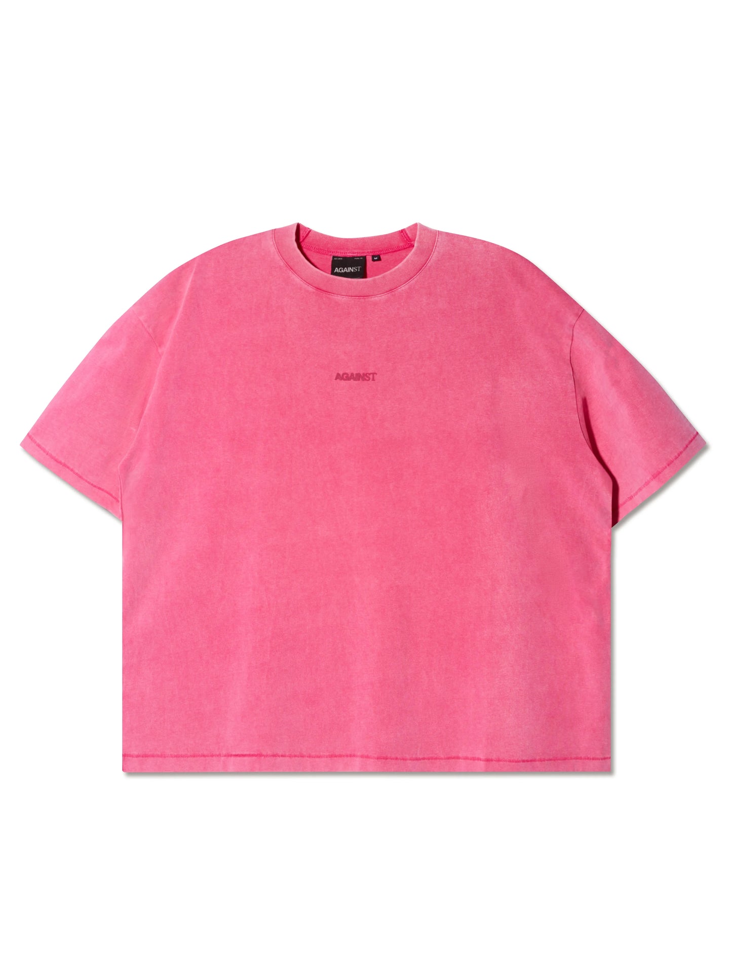 SINGLE STITCH WASHED CROPPED TEE PINK - BEV C multi label store