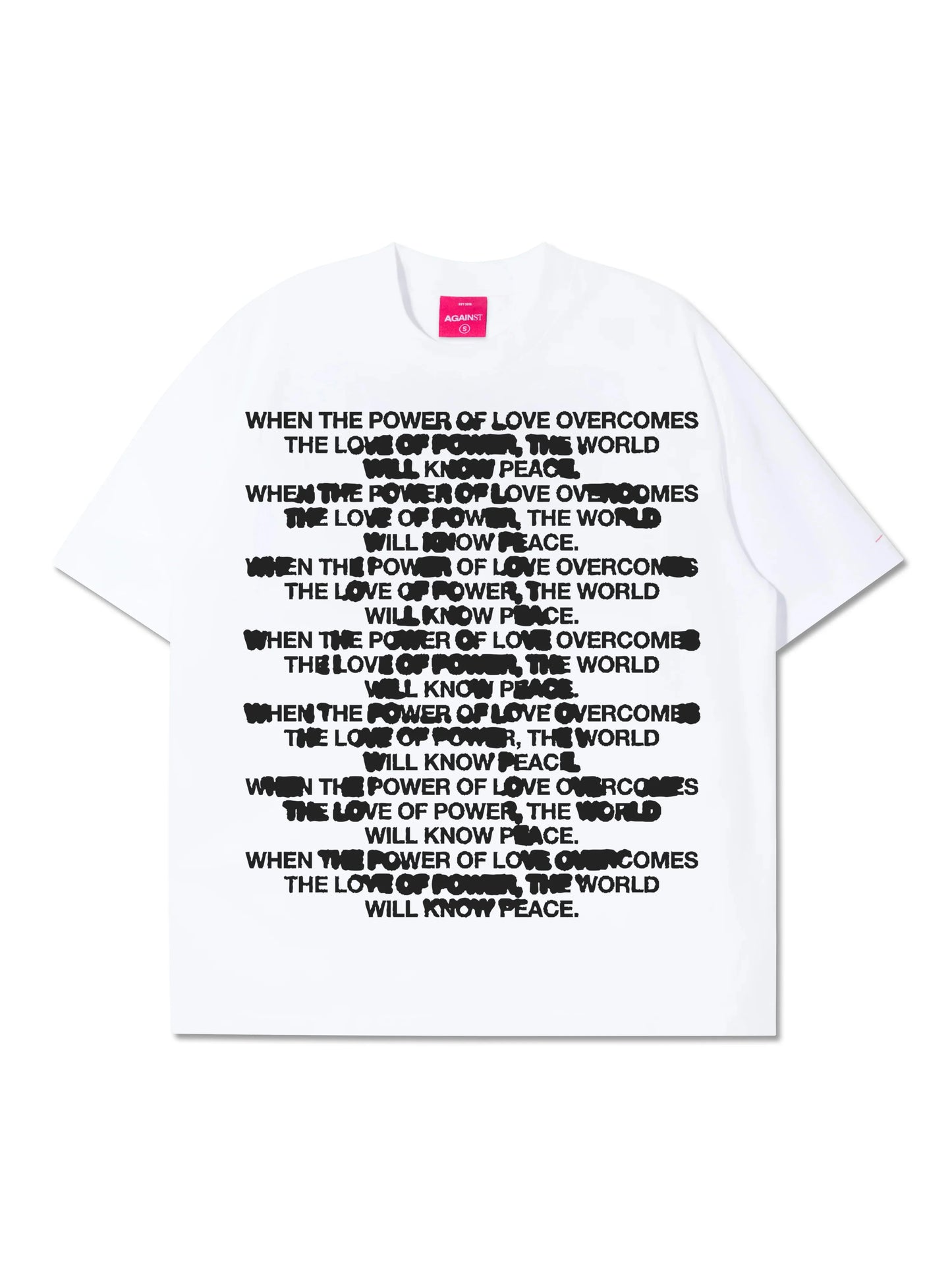 QUOTE BLEED TEE WHITE