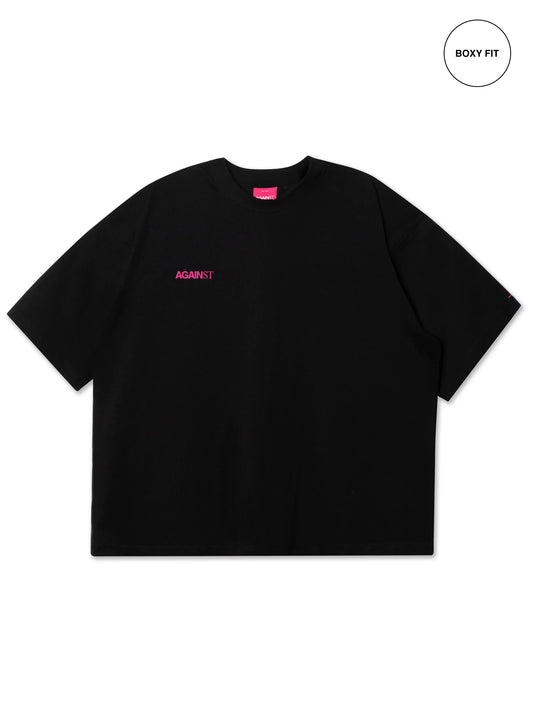 BOXY ALL DAY TEE BLACK - BEV C multi label store