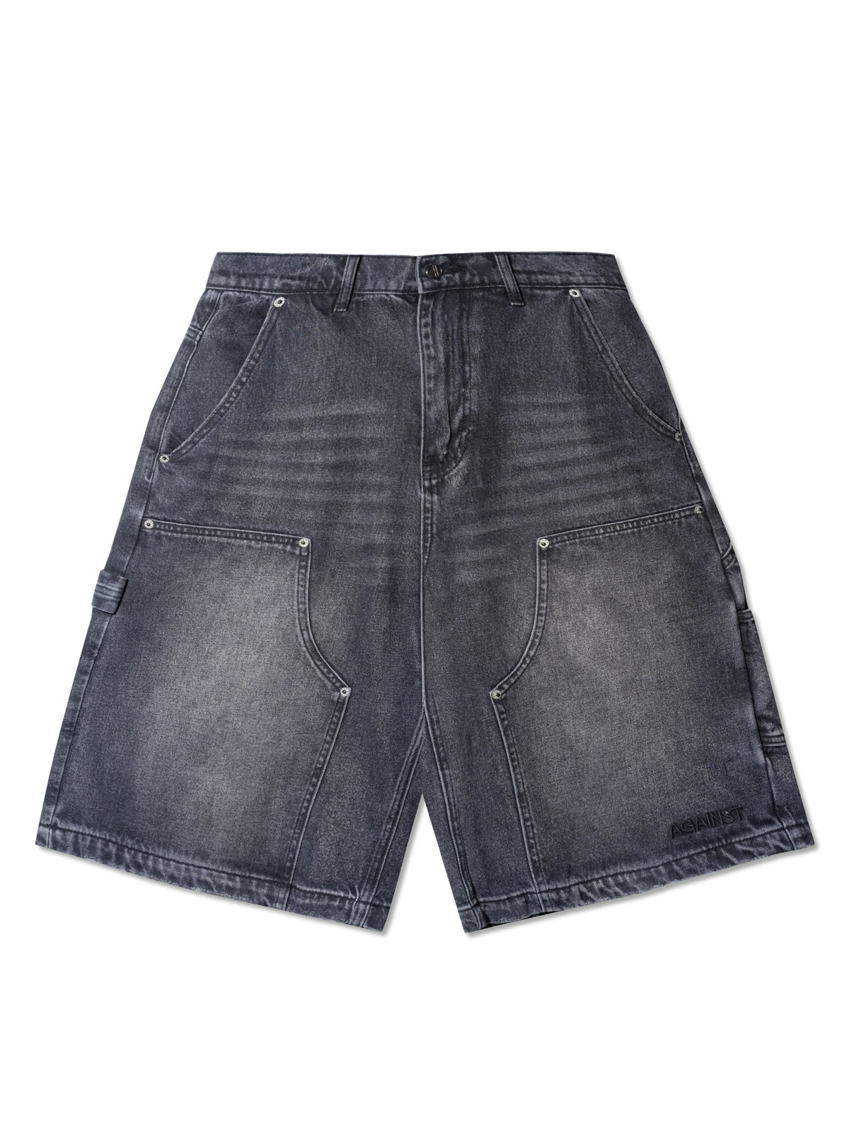 D. KNEE MONEY SHORTS DENIM BLACK