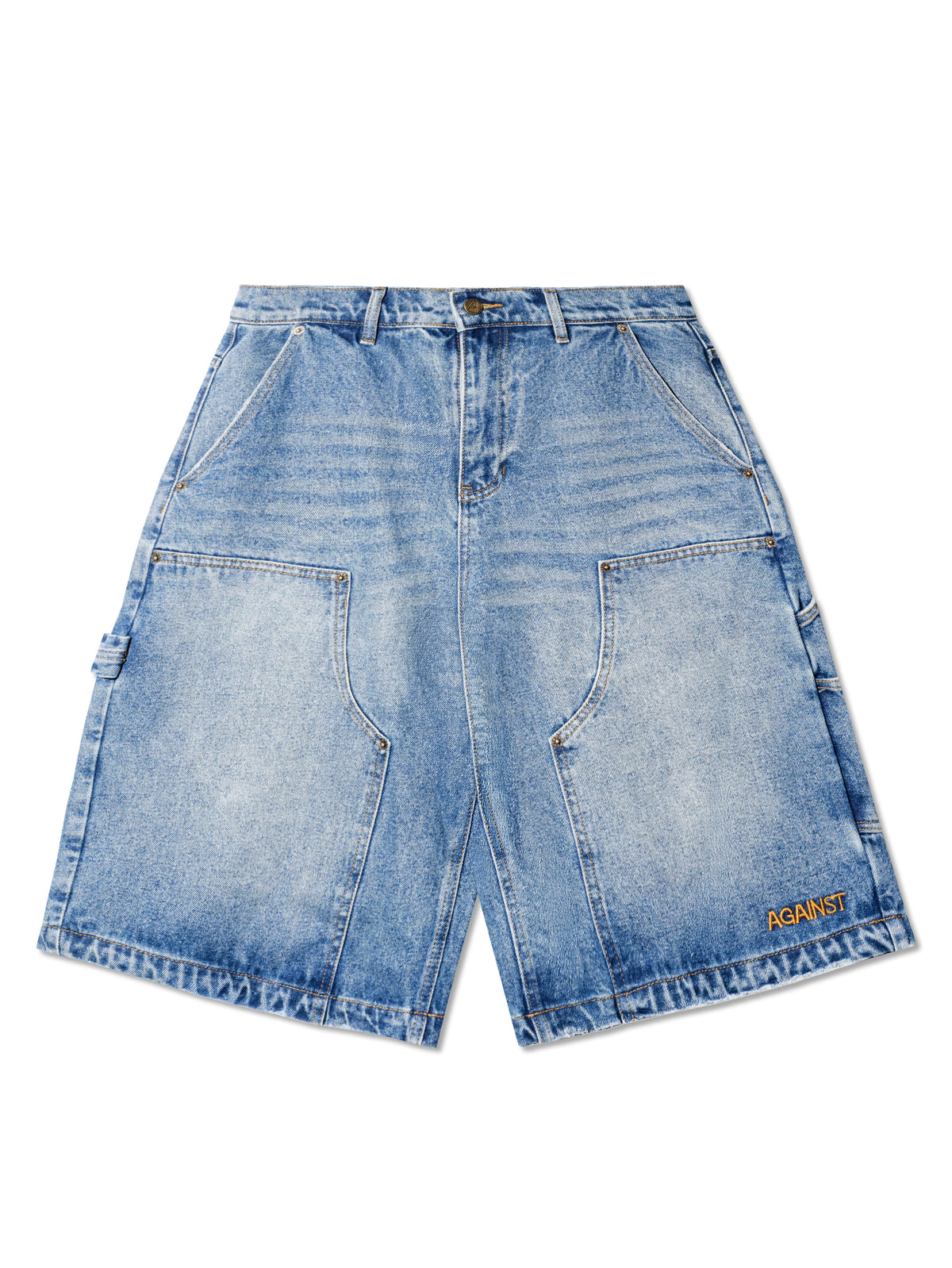 D. KNEE MONEY SHORTS DENIM BLUE