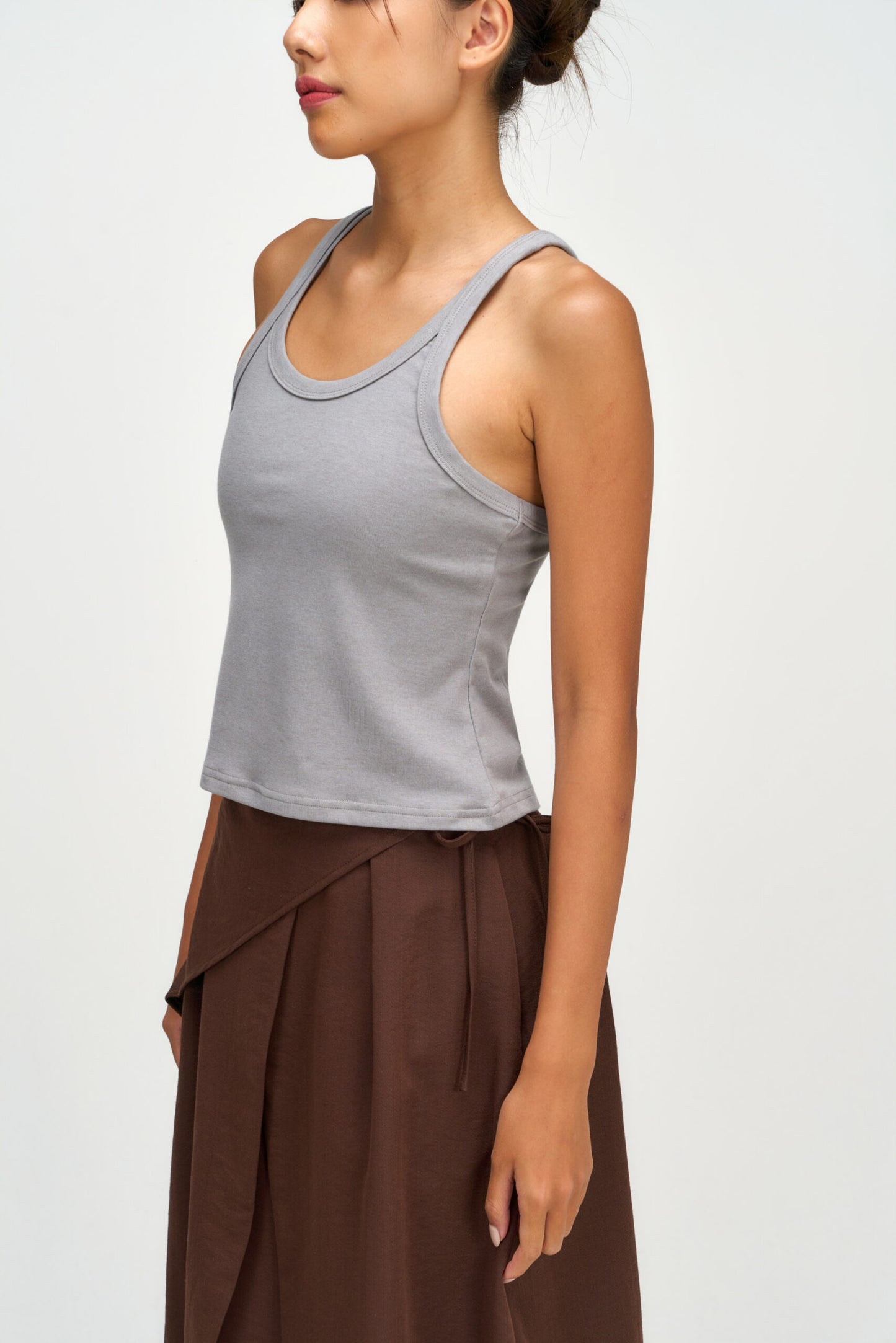 Drift Knit Y-Back Tank Top (Blue Grey) - BEV C multi label store