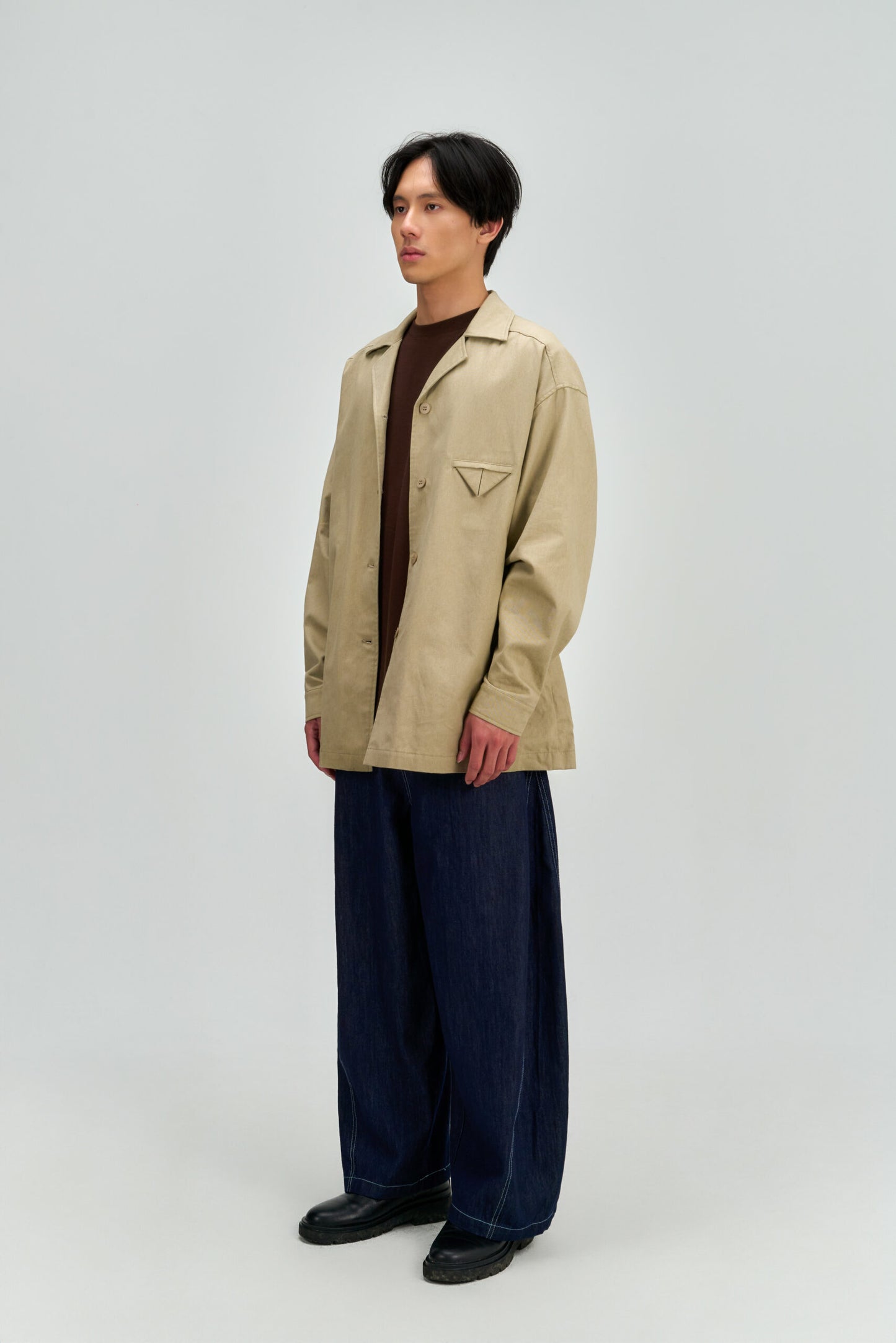 Gender Neutral Workwear Outer (Beige) - BEV C multi label store
