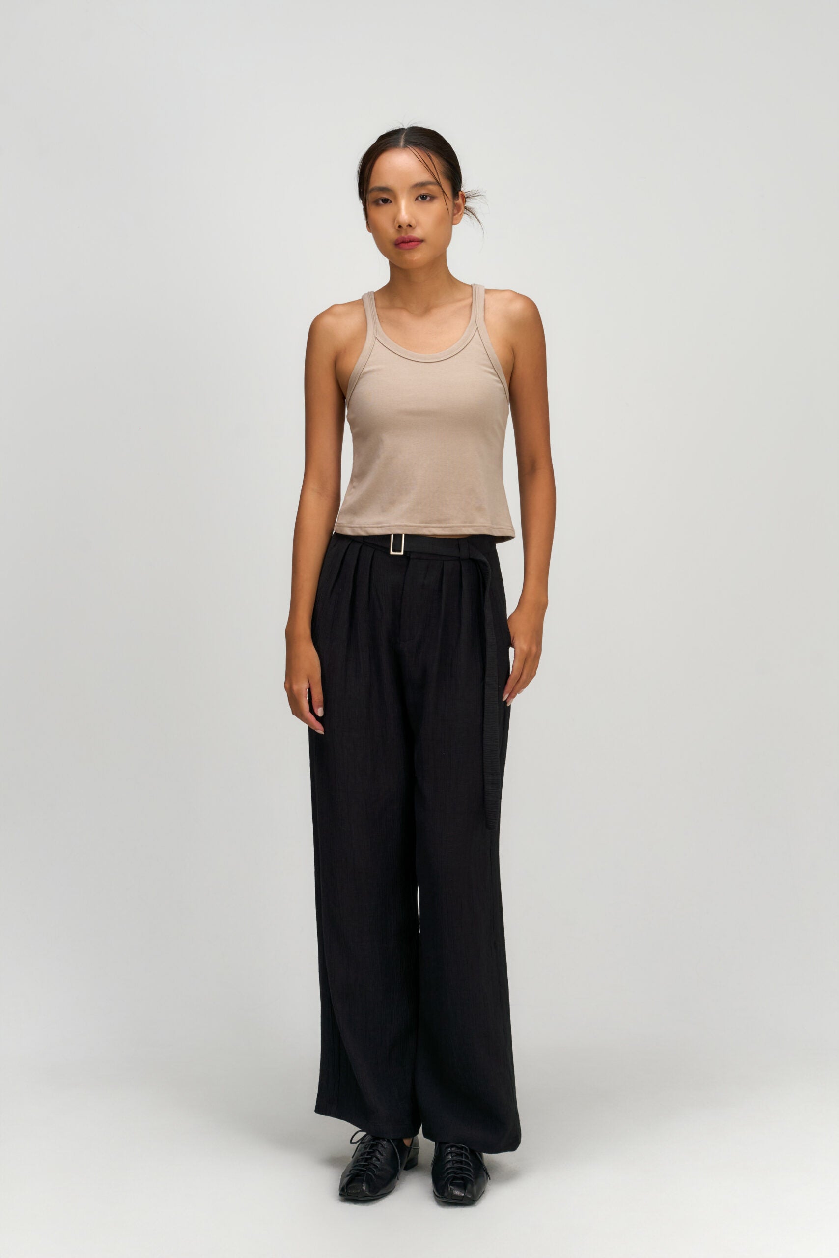 Drift Knit Y-Back Tank Top (Beige) - BEV C multi label store