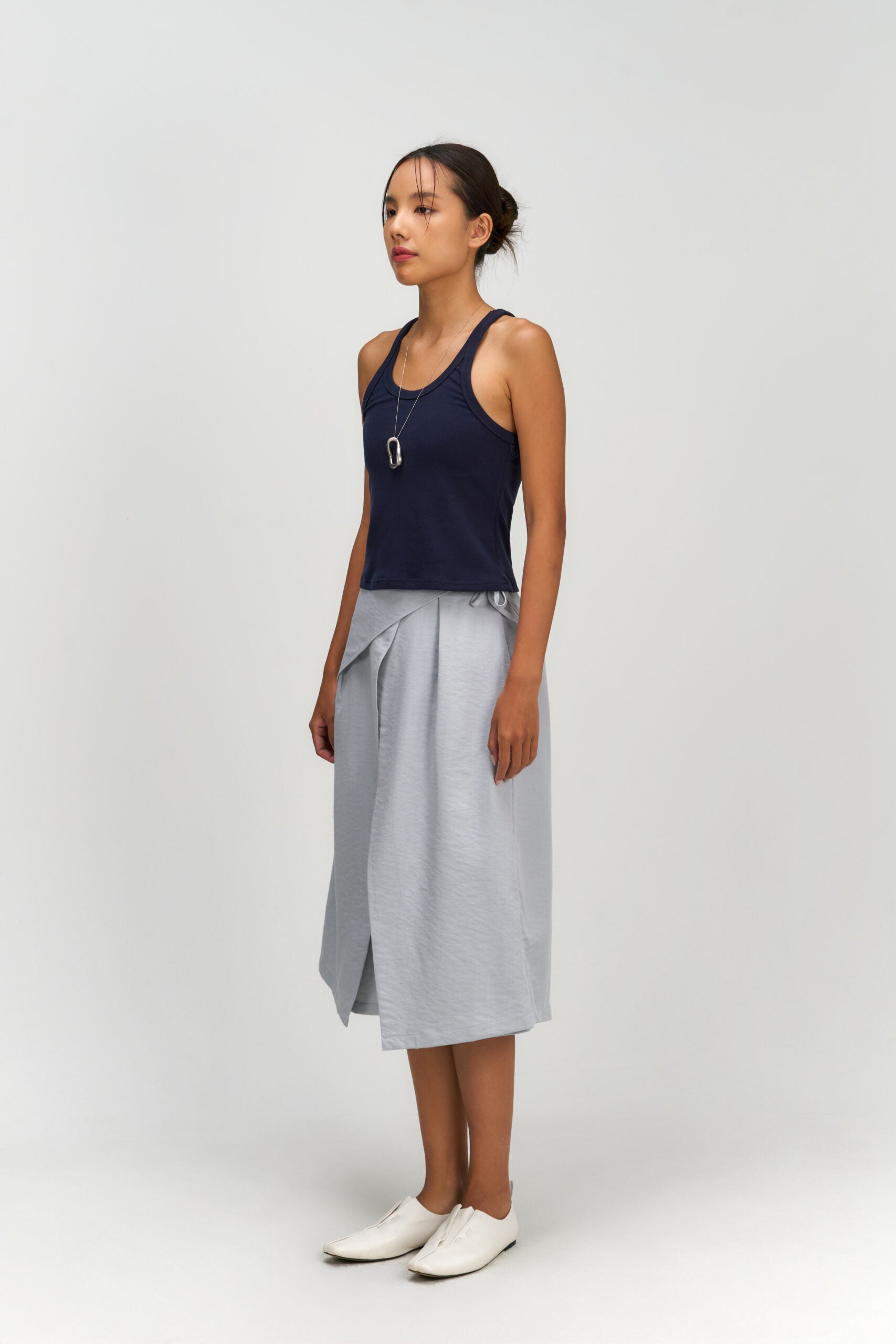 Drift Knit Y-Back Tank Top (Navy) - BEV C multi label store