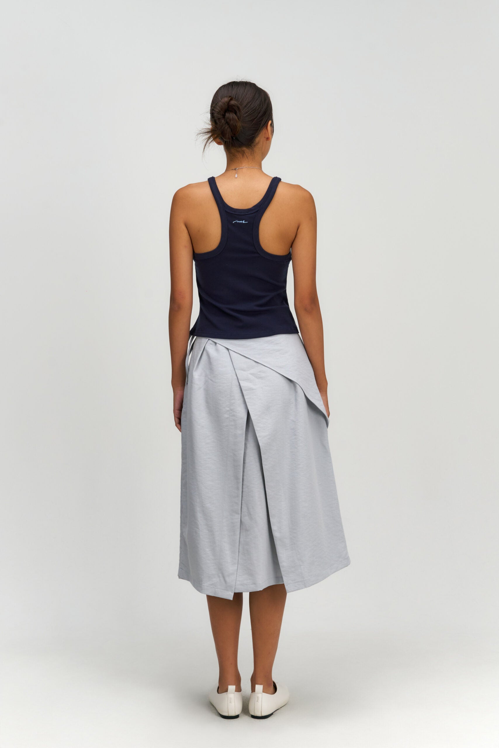 Waist Bandeu Layering Skirt – Midi (Light Blue) - BEV C multi label store