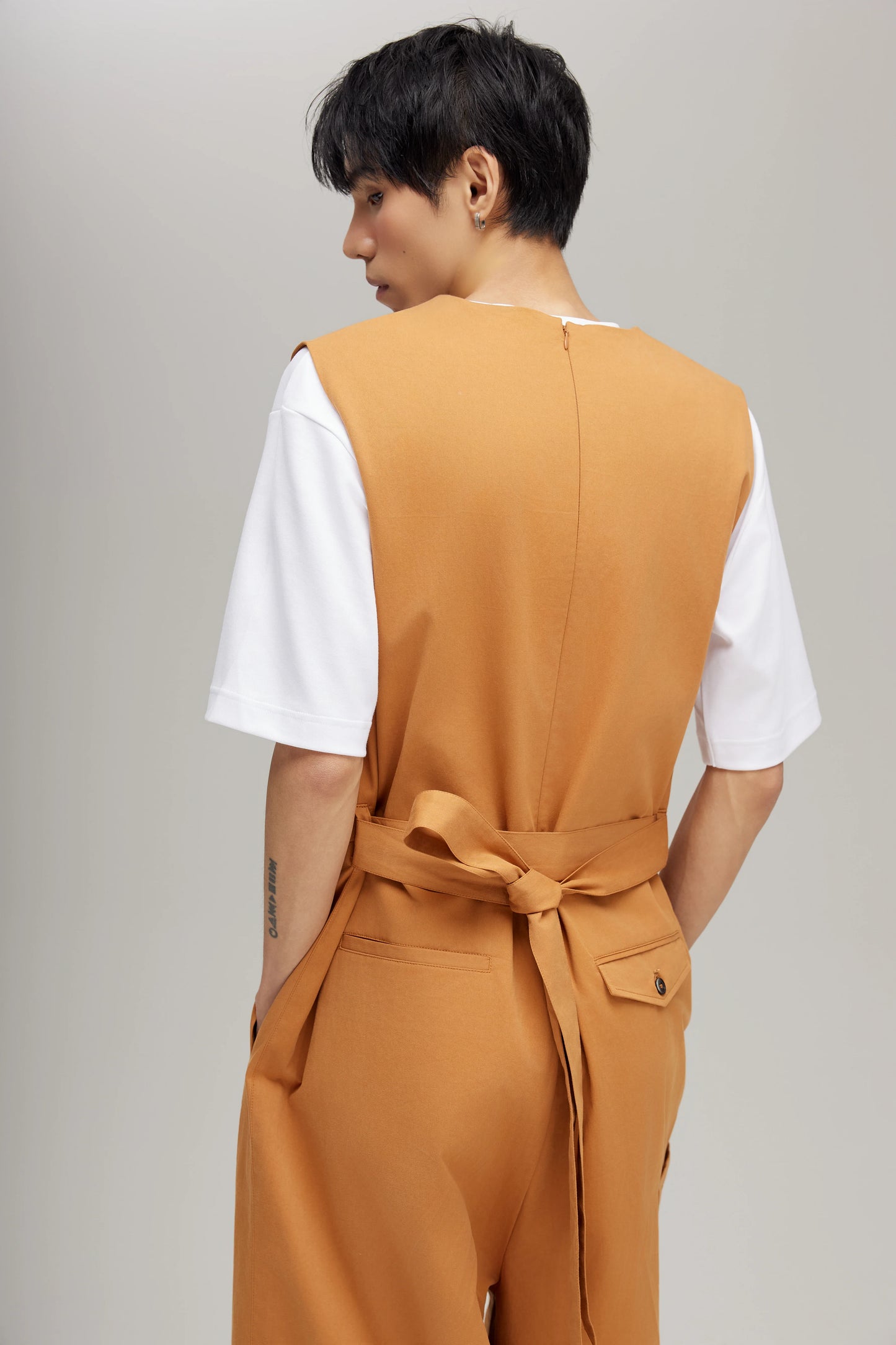 TRENCH JUMPSUIT IN CARAMEL