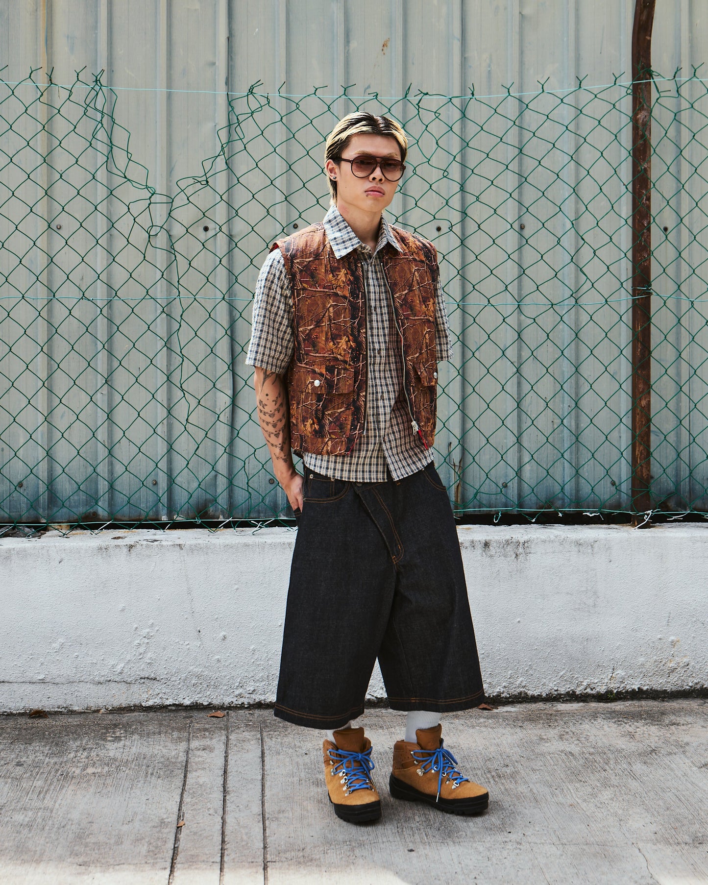 REVERSIBLE CAMO VEST - BEV C multi label store