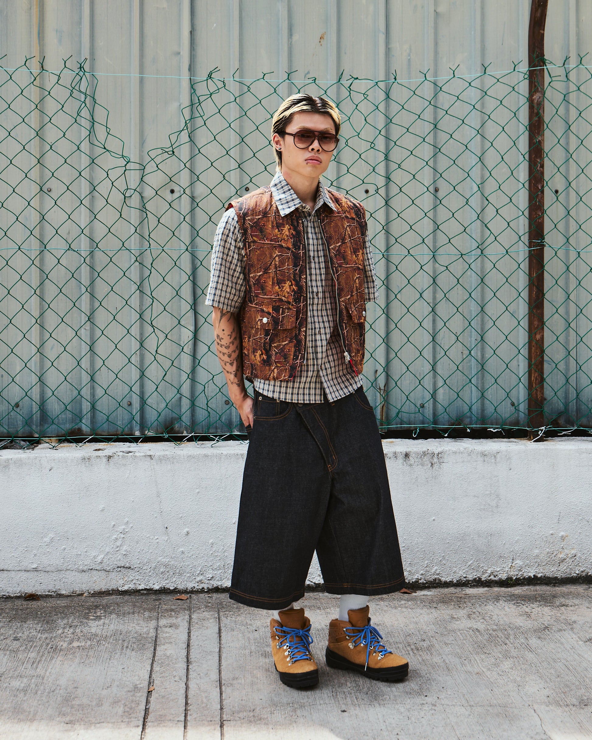 REVERSIBLE CAMO VEST - BEV C multi label store