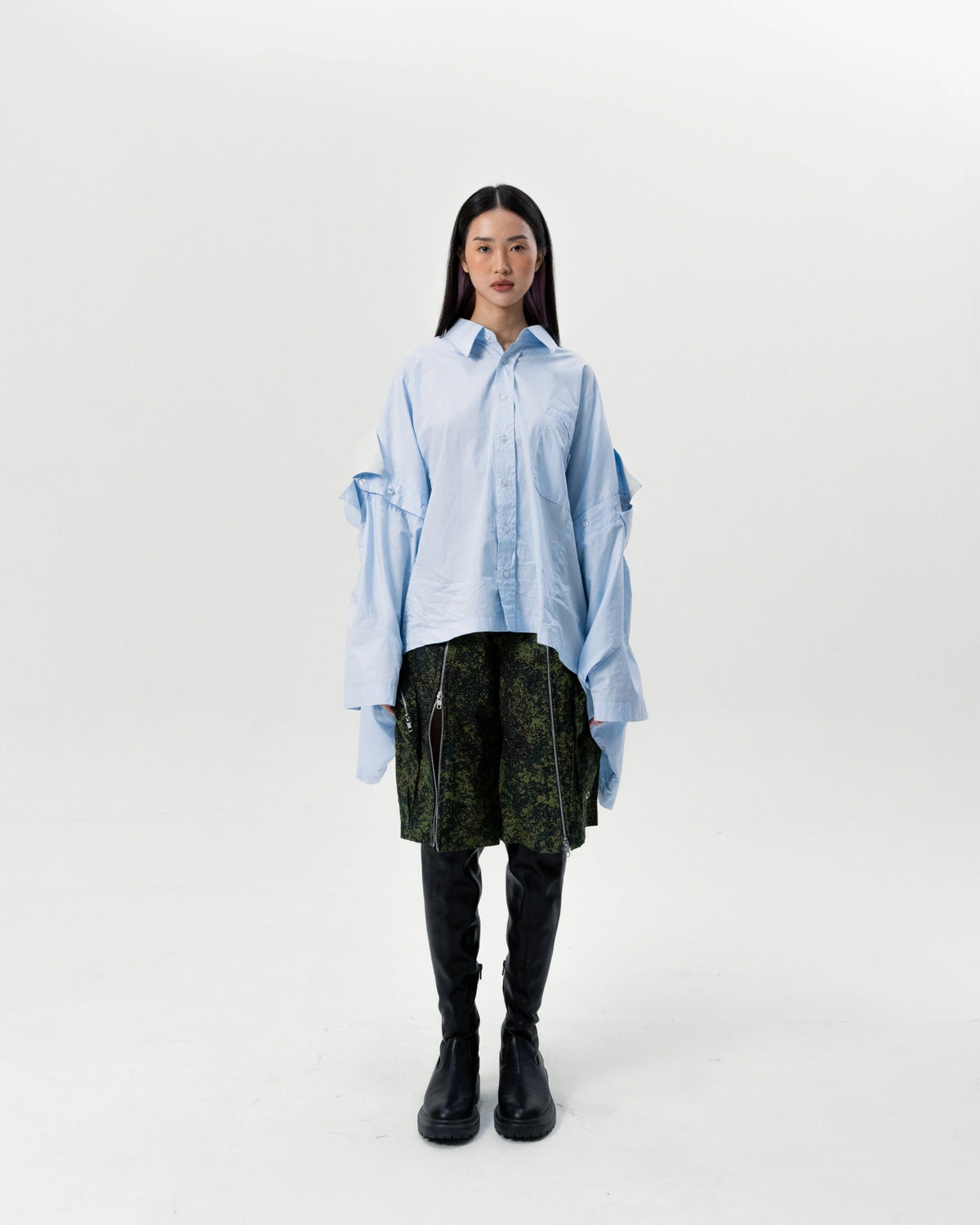 CIVIL SLIT SHORT - BEV C multi label store