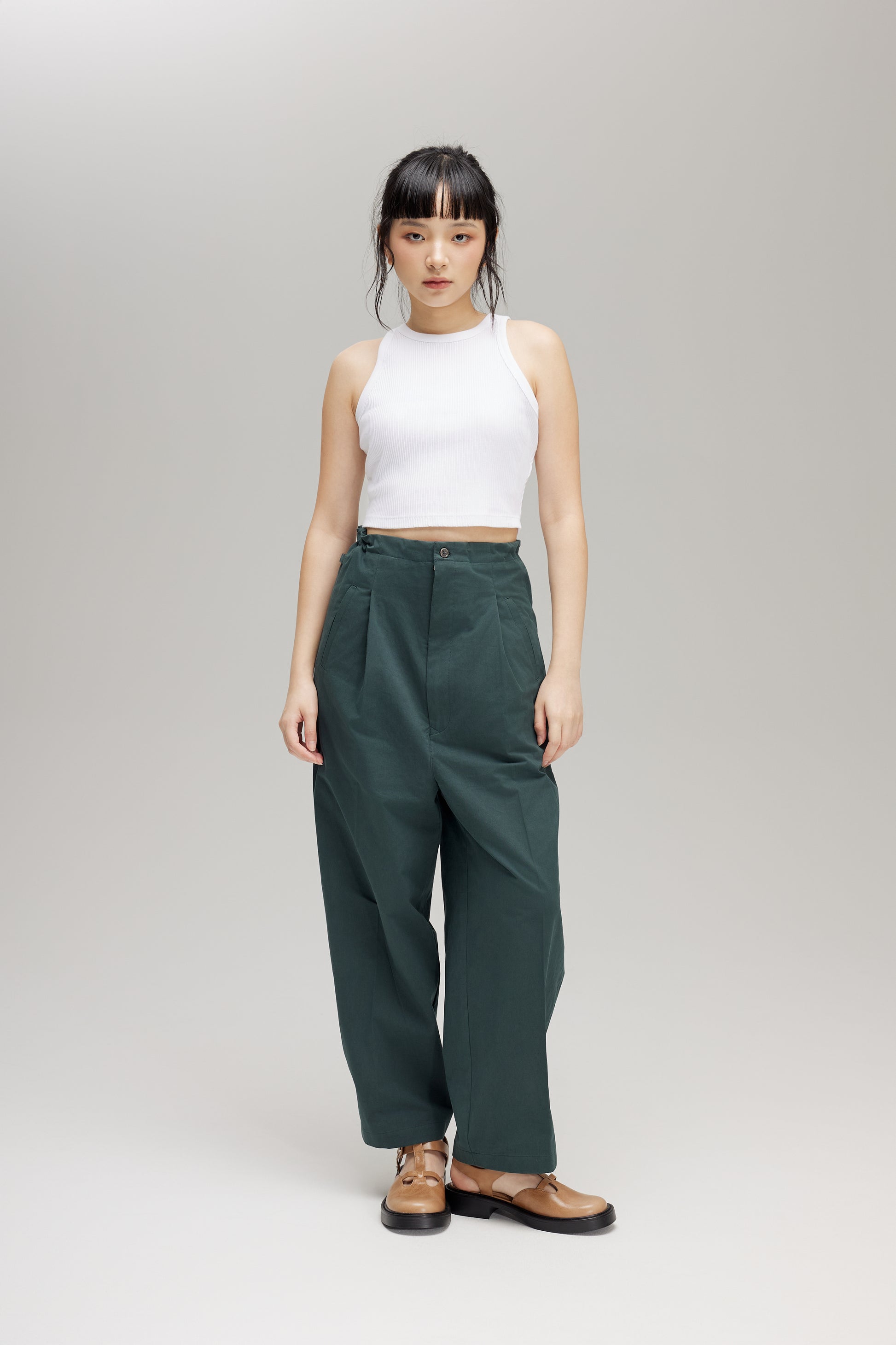 BARUN TROUSERS  IN DEEP FOREST - BEV C multi label store