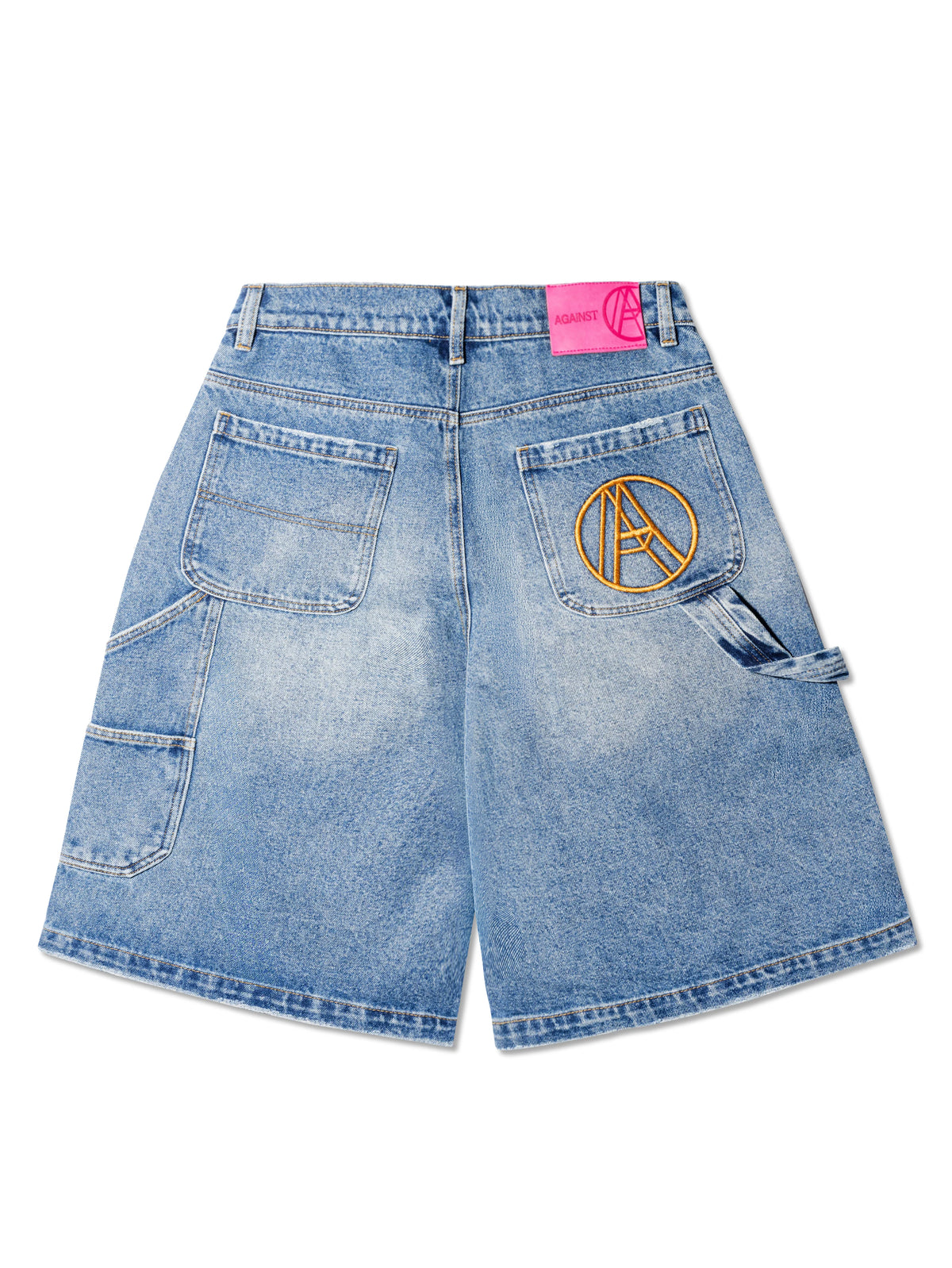 D. KNEE MONEY SHORTS DENIM BLUE