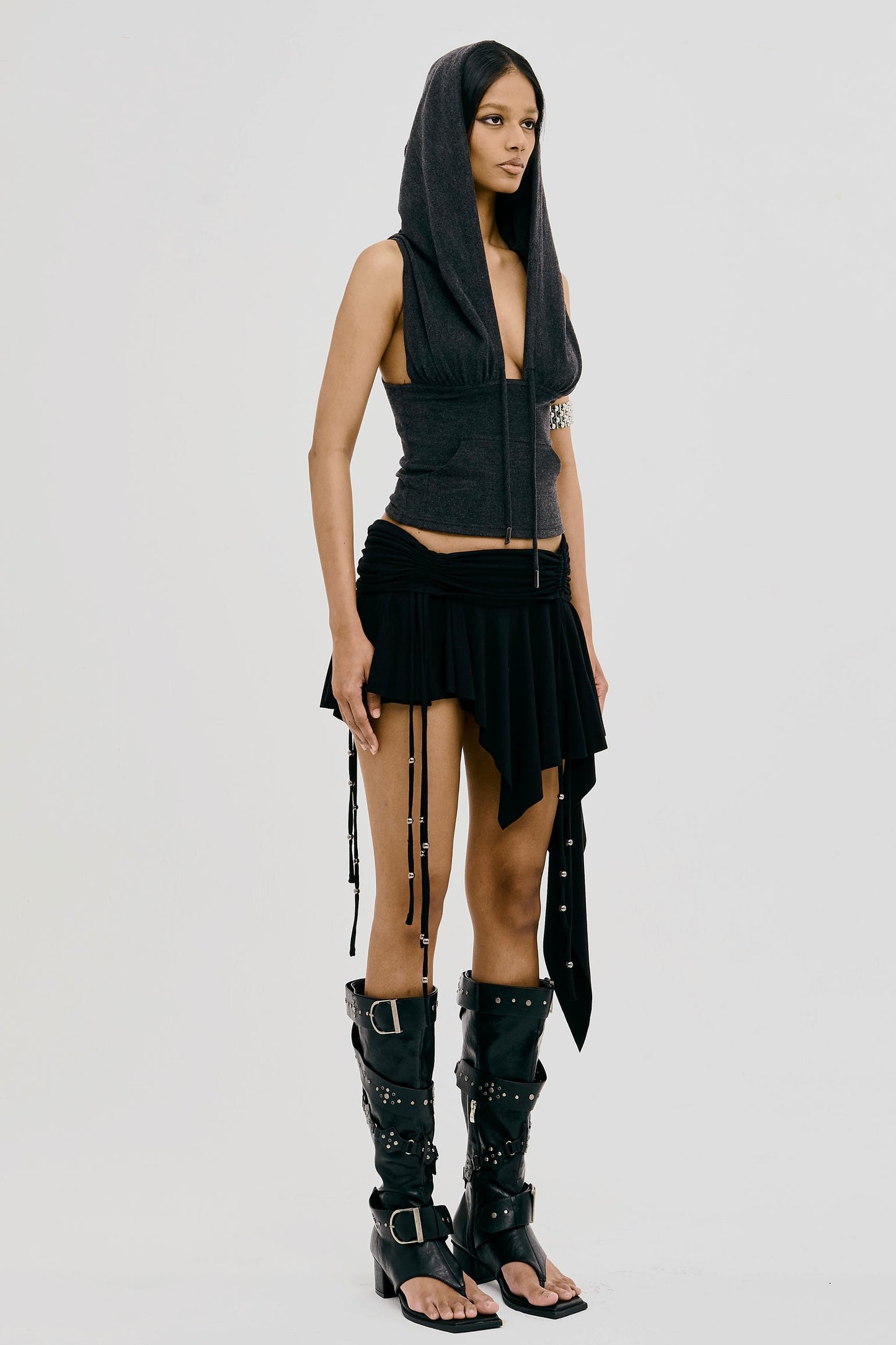REVERENT SKORT BLACK - BEV C multi label store