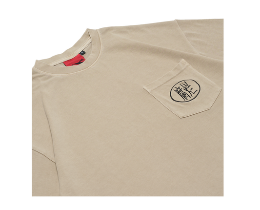 "Fulan" Pocket Tee Beige - BEV C multi label store