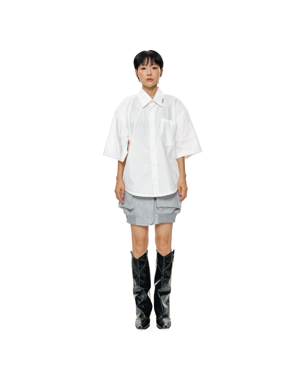 CANOPY OVERSIZE SHORT SLEEVE - WHITE - BEV C multi label store