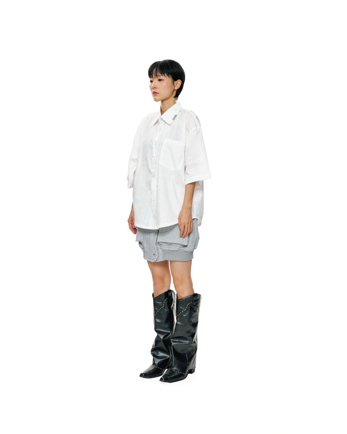CANOPY OVERSIZE SHORT SLEEVE - WHITE - BEV C multi label store