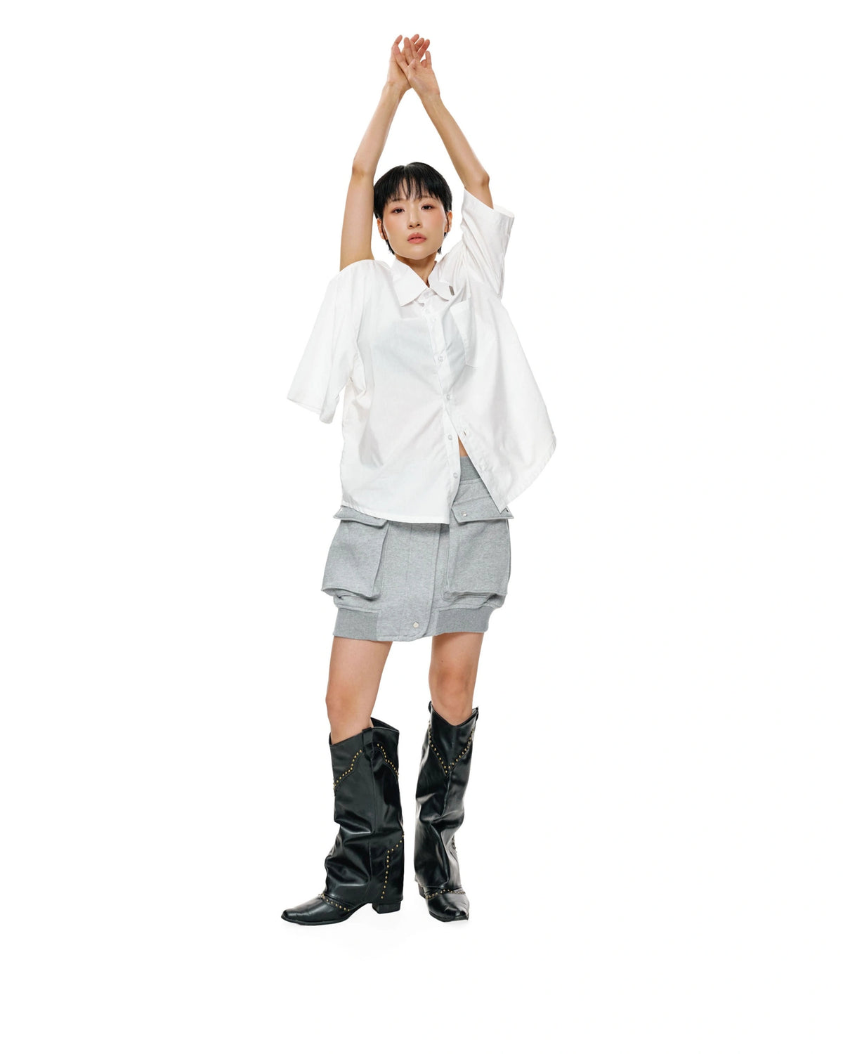 CANOPY OVERSIZE SHORT SLEEVE - WHITE - BEV C multi label store