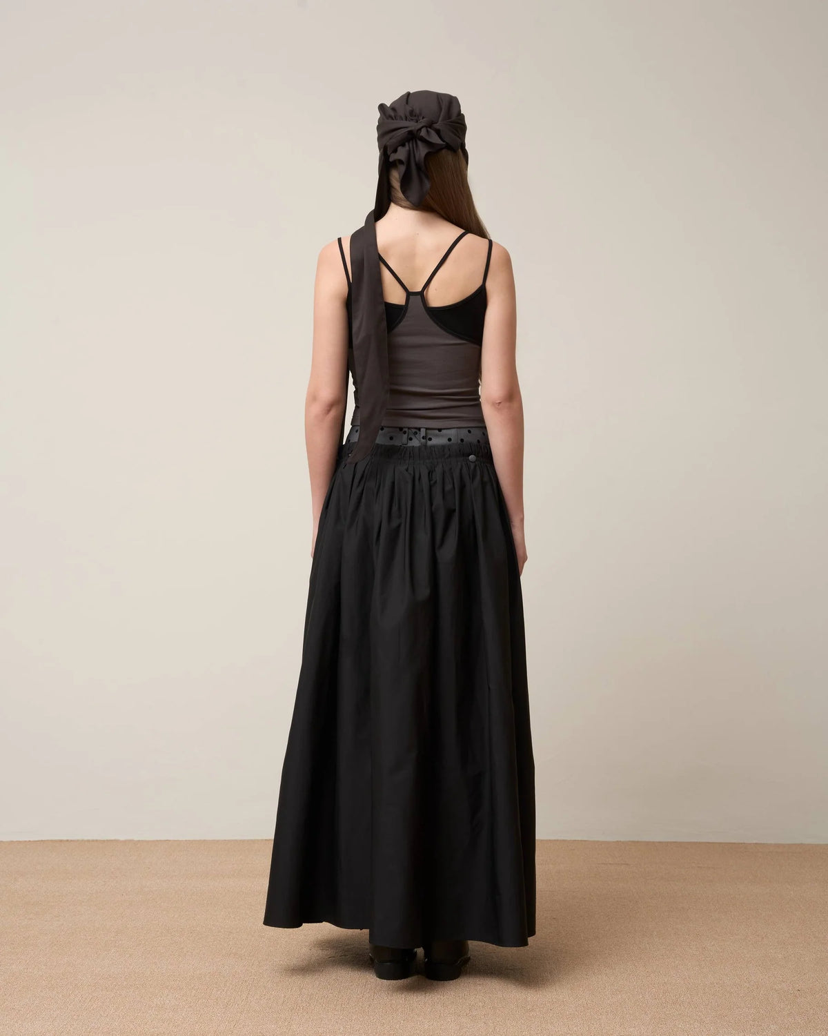 Vol.3 Ch.2 Flowing Double Layered Polka Midi Skirt - BEV C multi label store