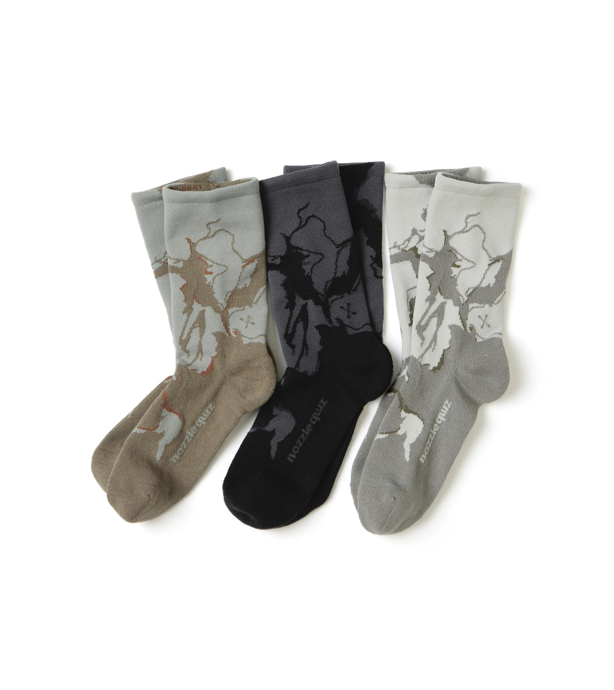 Grey Black - Roar Crew Socks