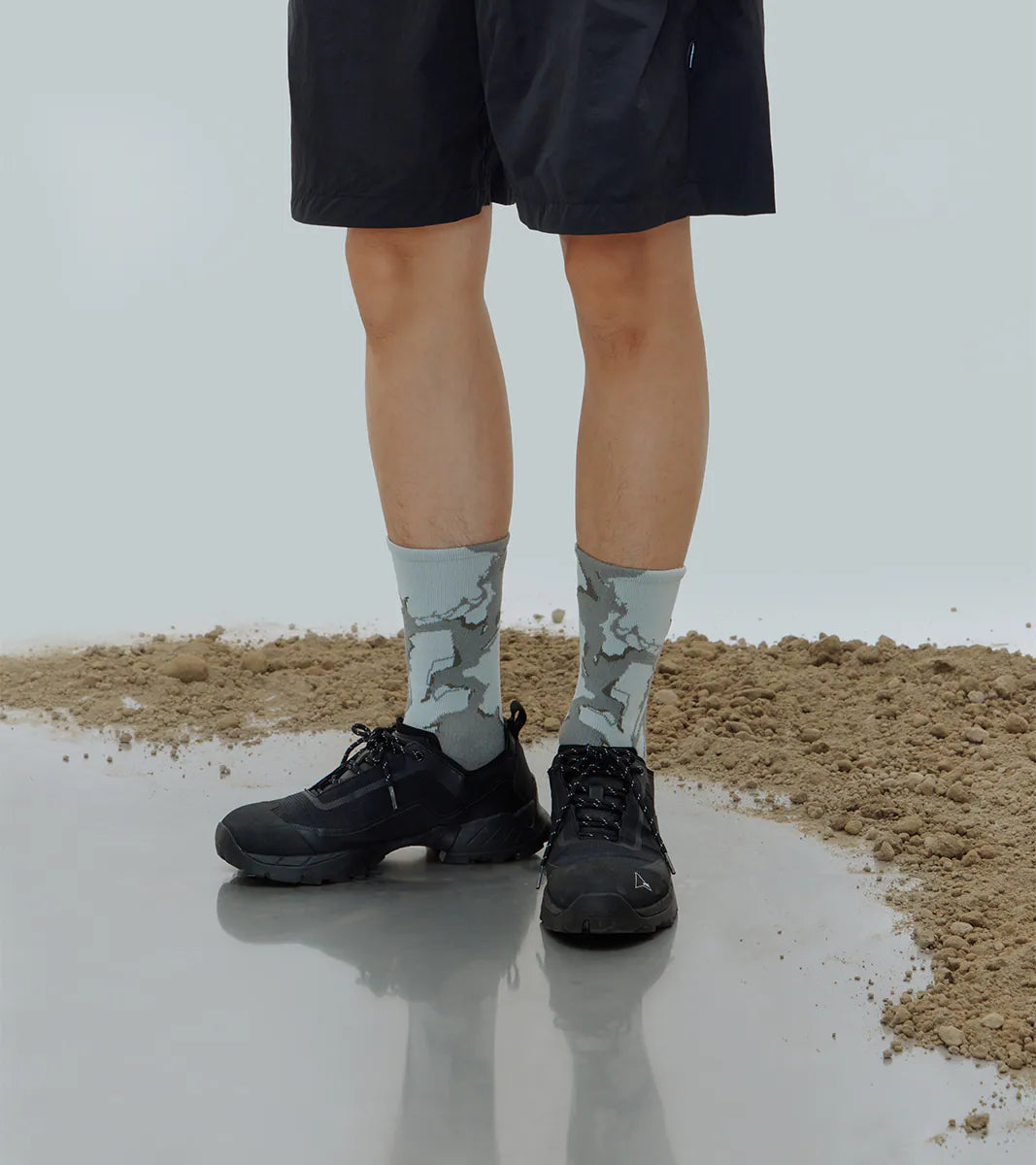 Grey Green - Roar Crew Socks