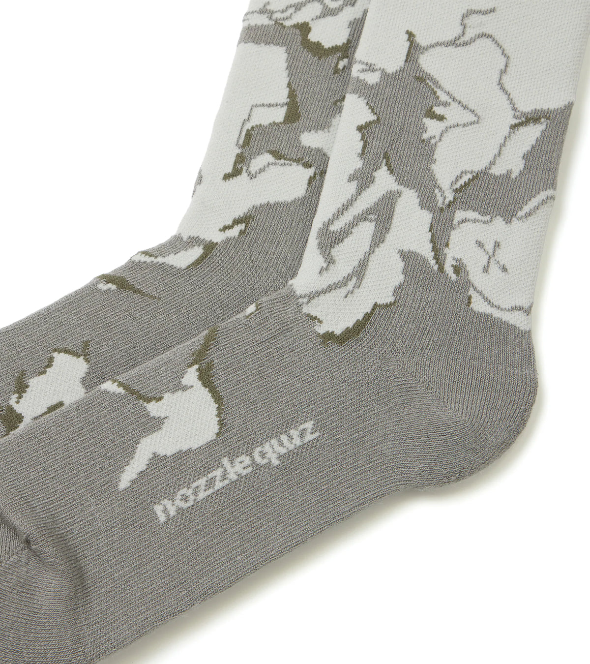Grey Green - Roar Crew Socks