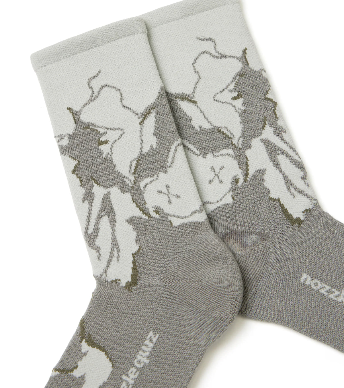 Grey Green - Roar Crew Socks