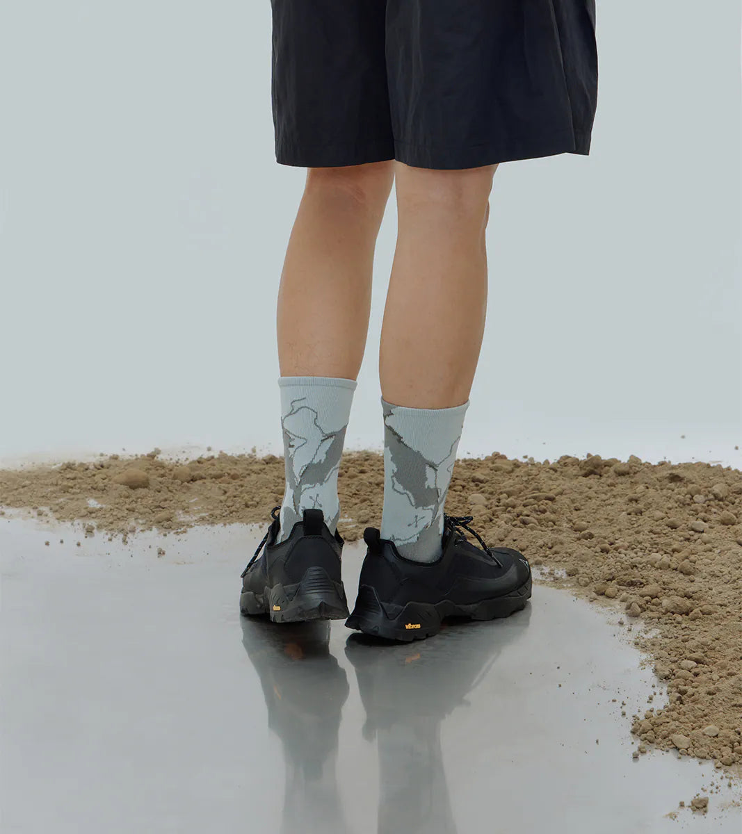 Grey Green - Roar Crew Socks