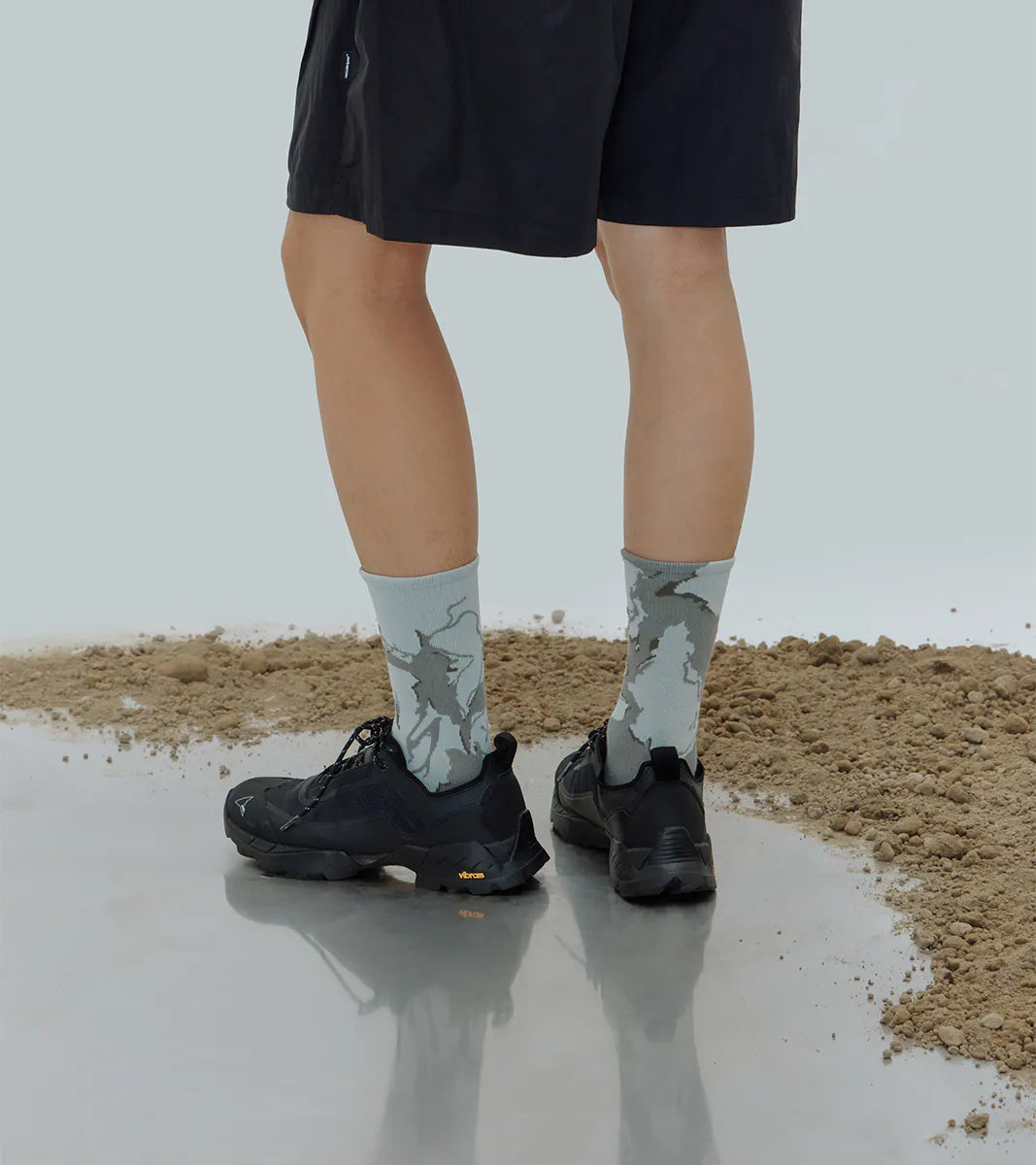 Grey Green - Roar Crew Socks