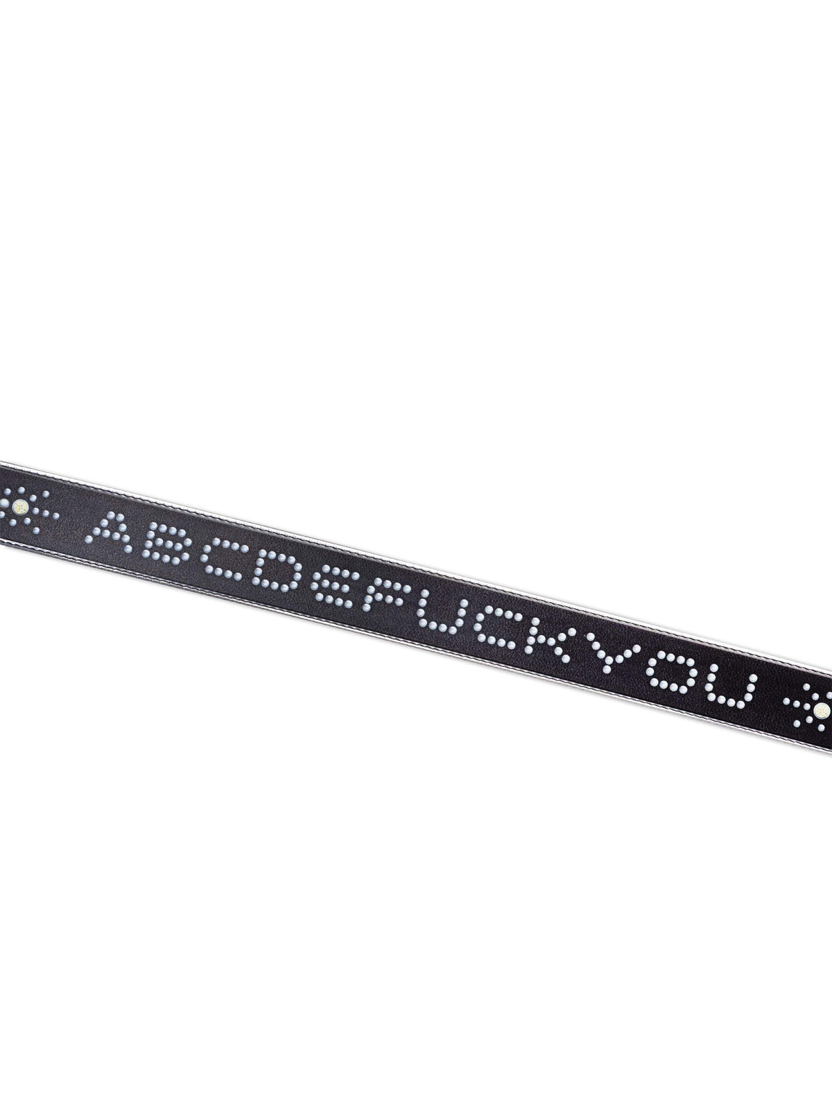 ABC STUDDED CLEAR BELT BLACK