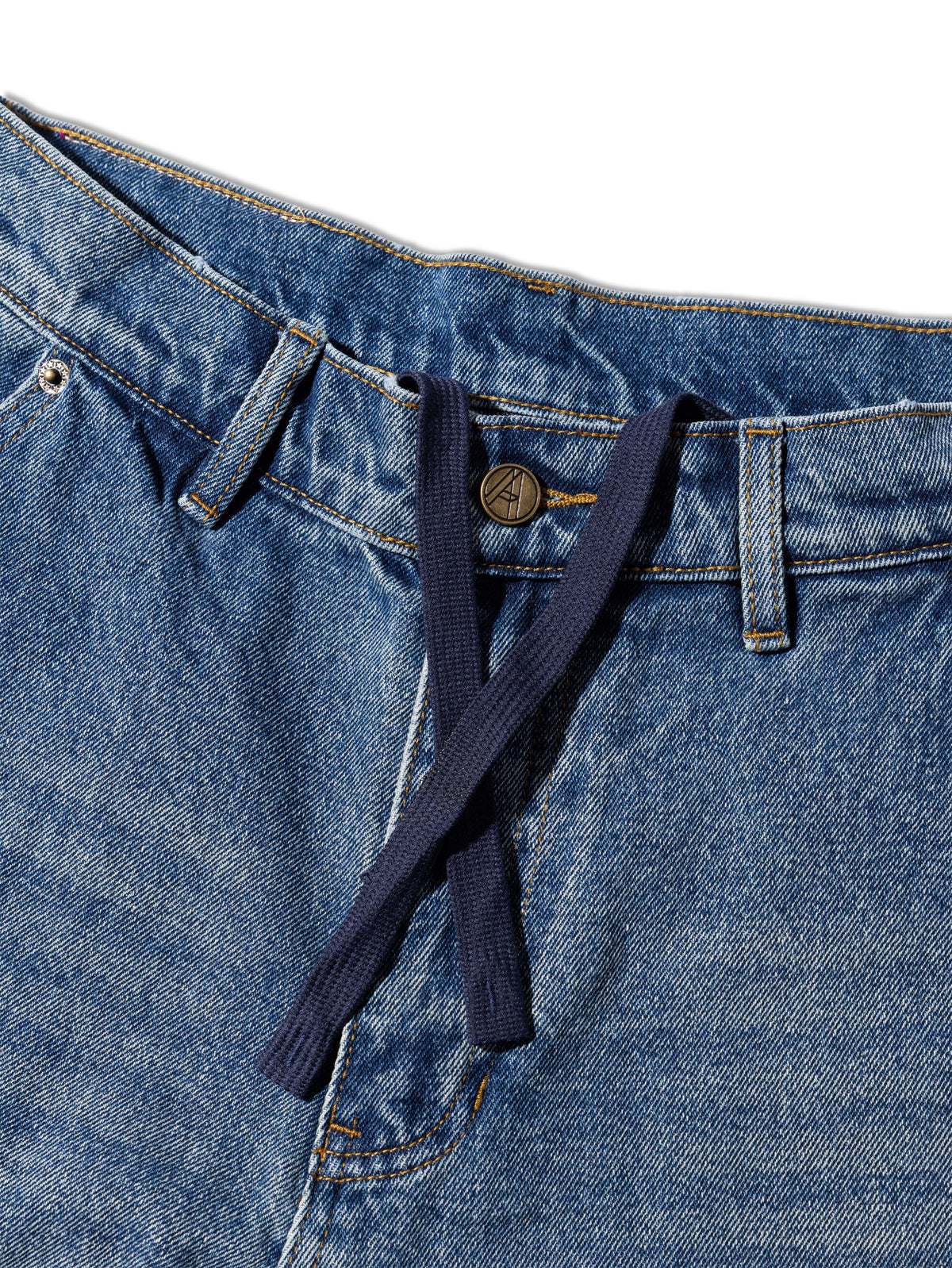 D. KNEE MONEY SHORTS DENIM BLUE