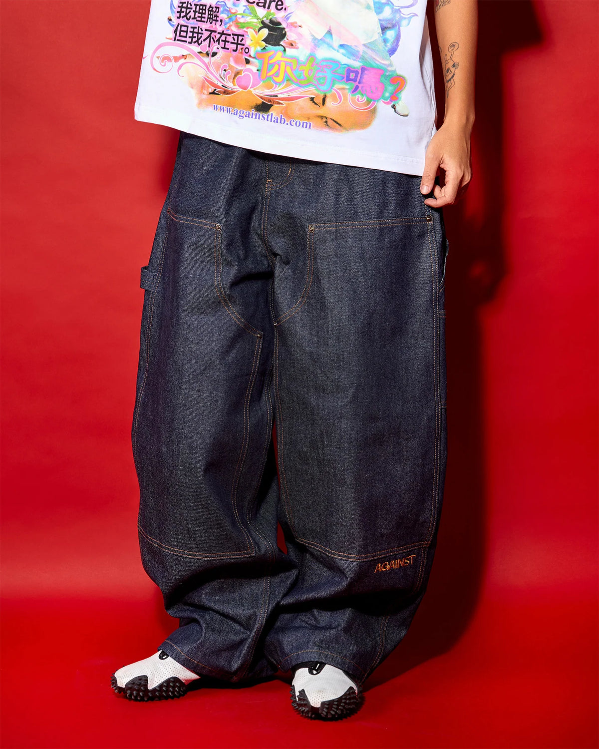 D. KNEE RAW PERFECT JEANS