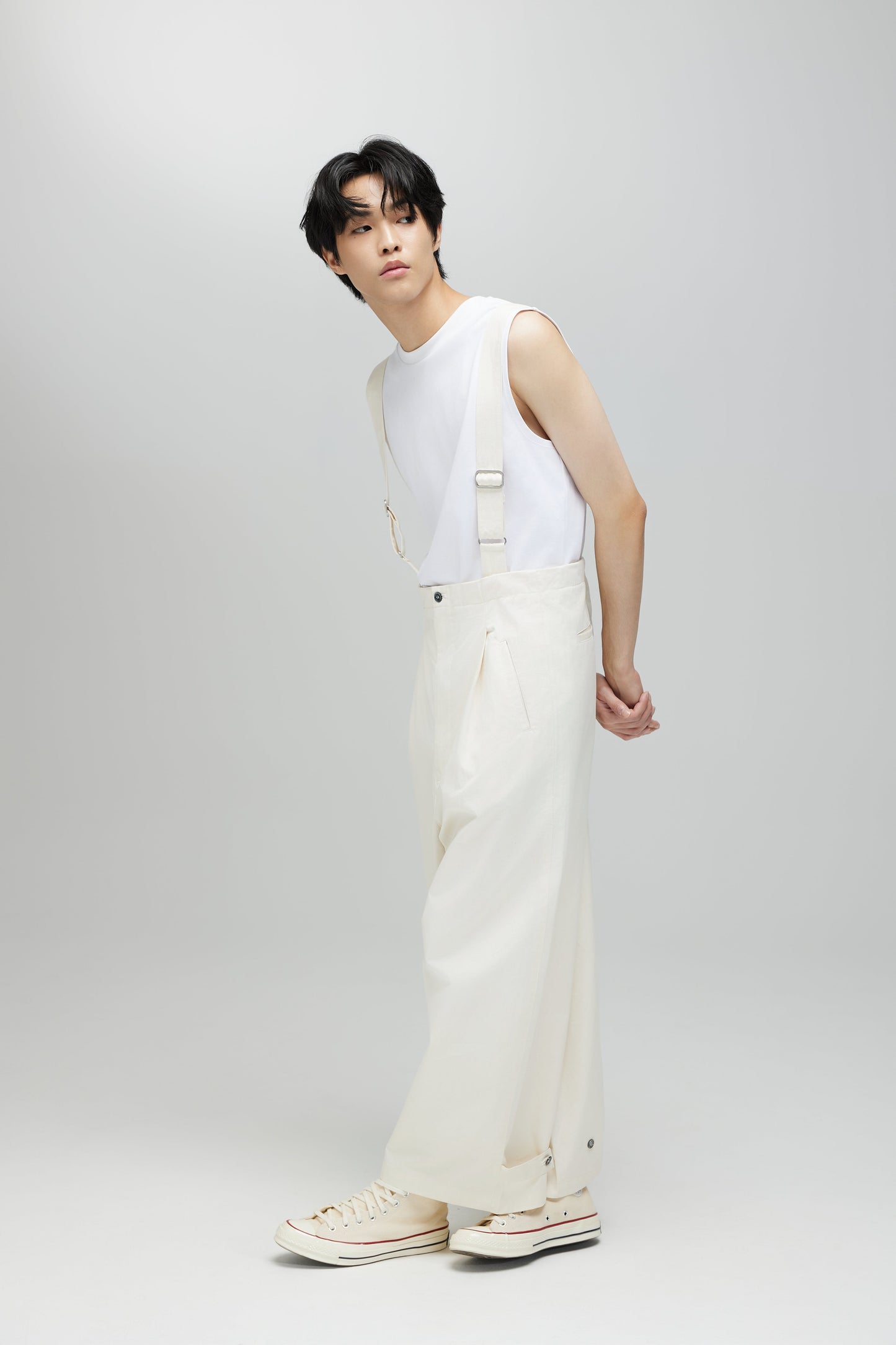 BARUN TROUSERS 2.0 IN SPECKLE CREAM - BEV C multi label store