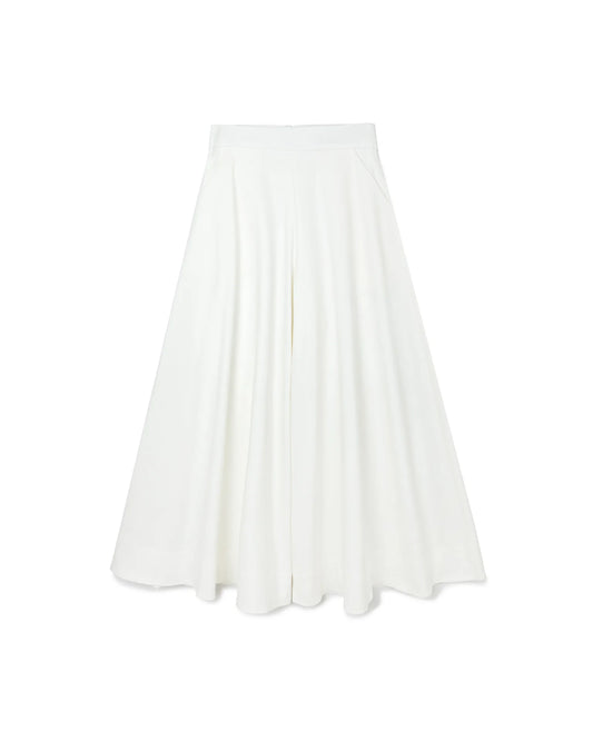 Wide Flare Trousers (White) - BEV C multi label store