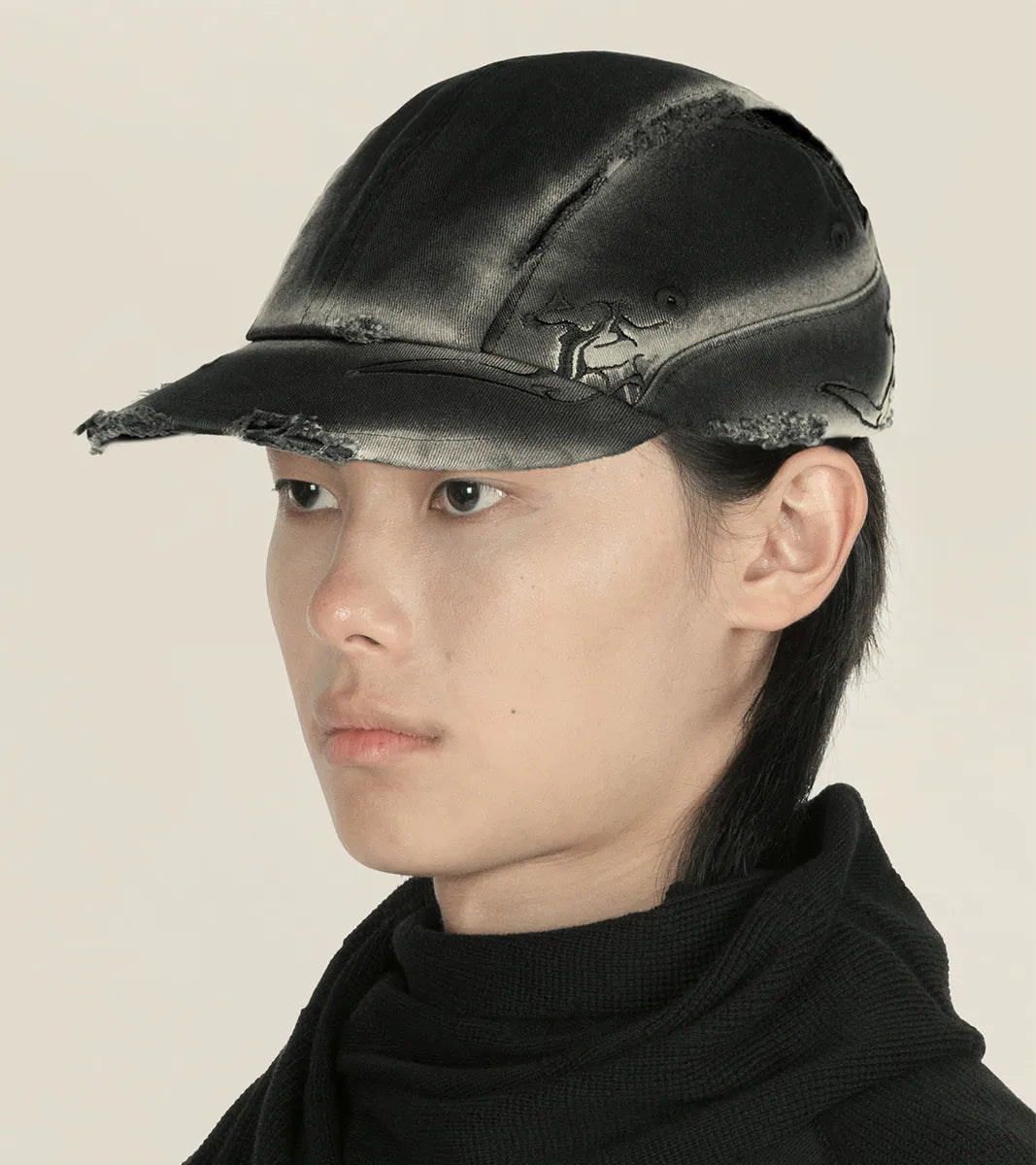 Washed Black - Microclimate Damaged Cap - BEV C multi label store