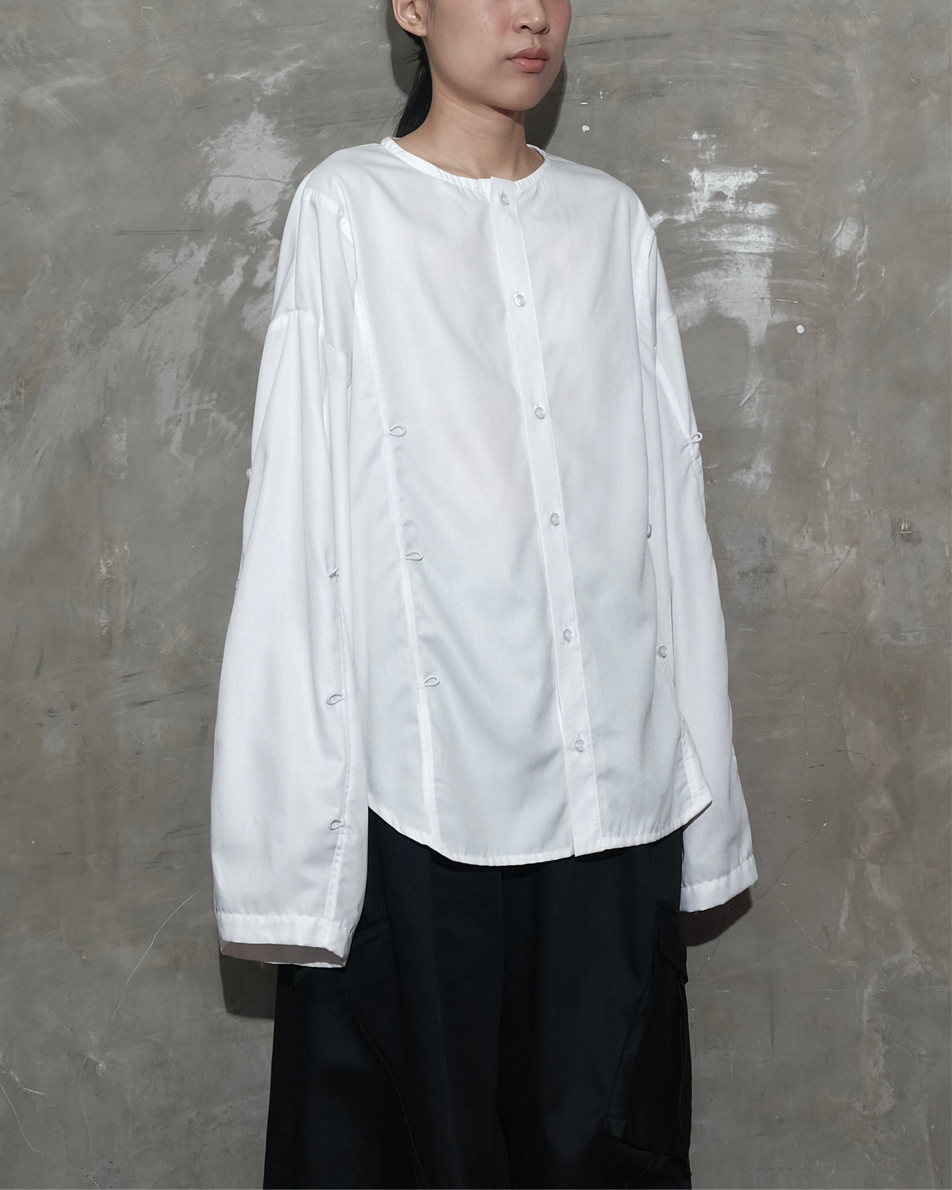 Puzzle Shirt in White - BEV C multi label store