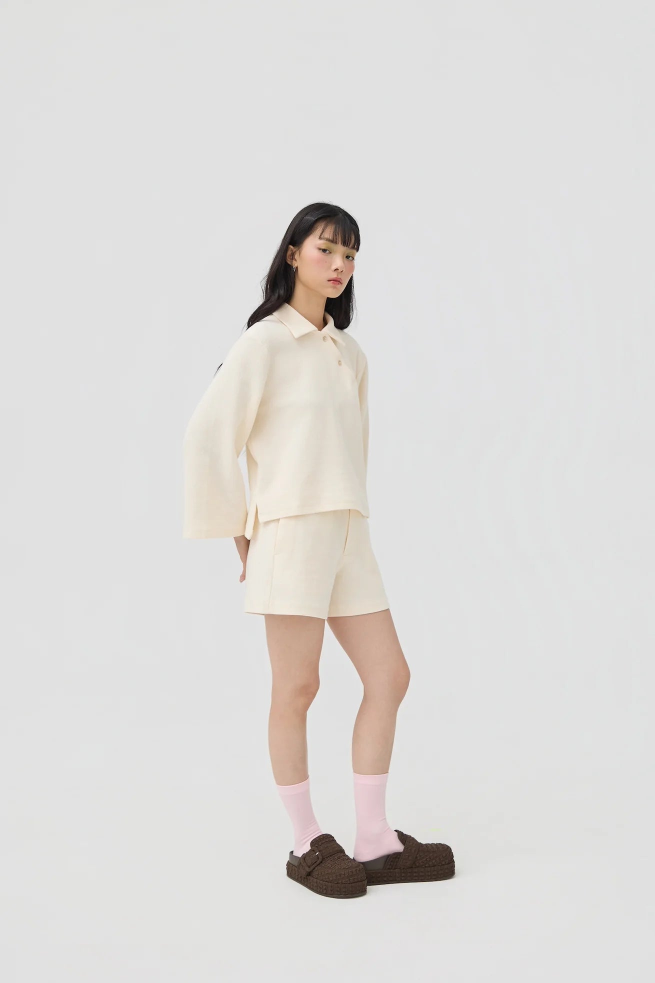 JIN KNIT TEE IN CREAM - BEV C multi label store